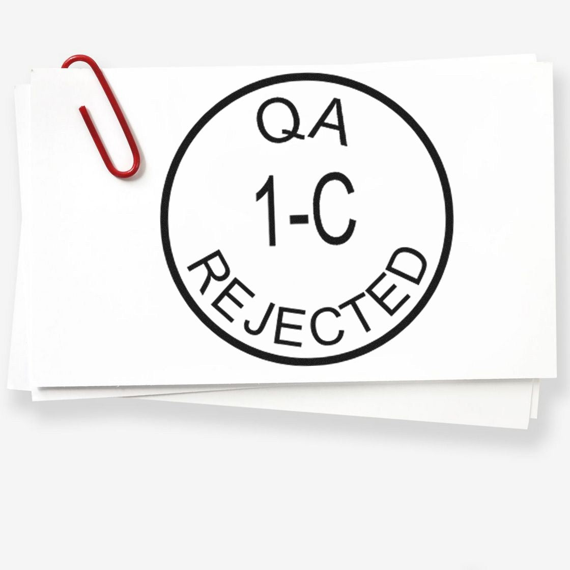 Large Self-Inking QA Inspection Rejected Self-Inking Stamp 1 Inch Diameter