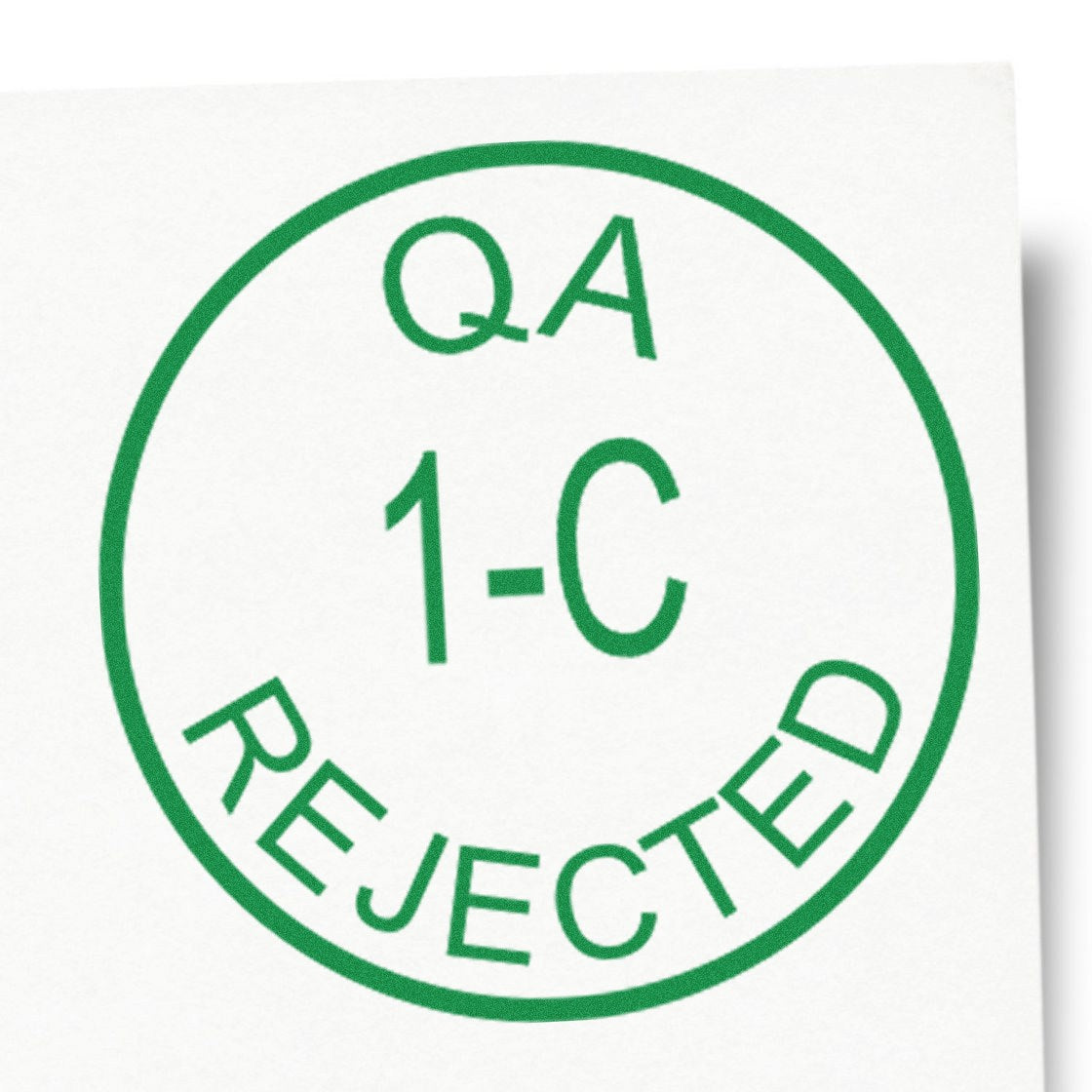 Large Self-Inking QA Inspection Rejected Self-Inking Stamp 1 Inch Diameter