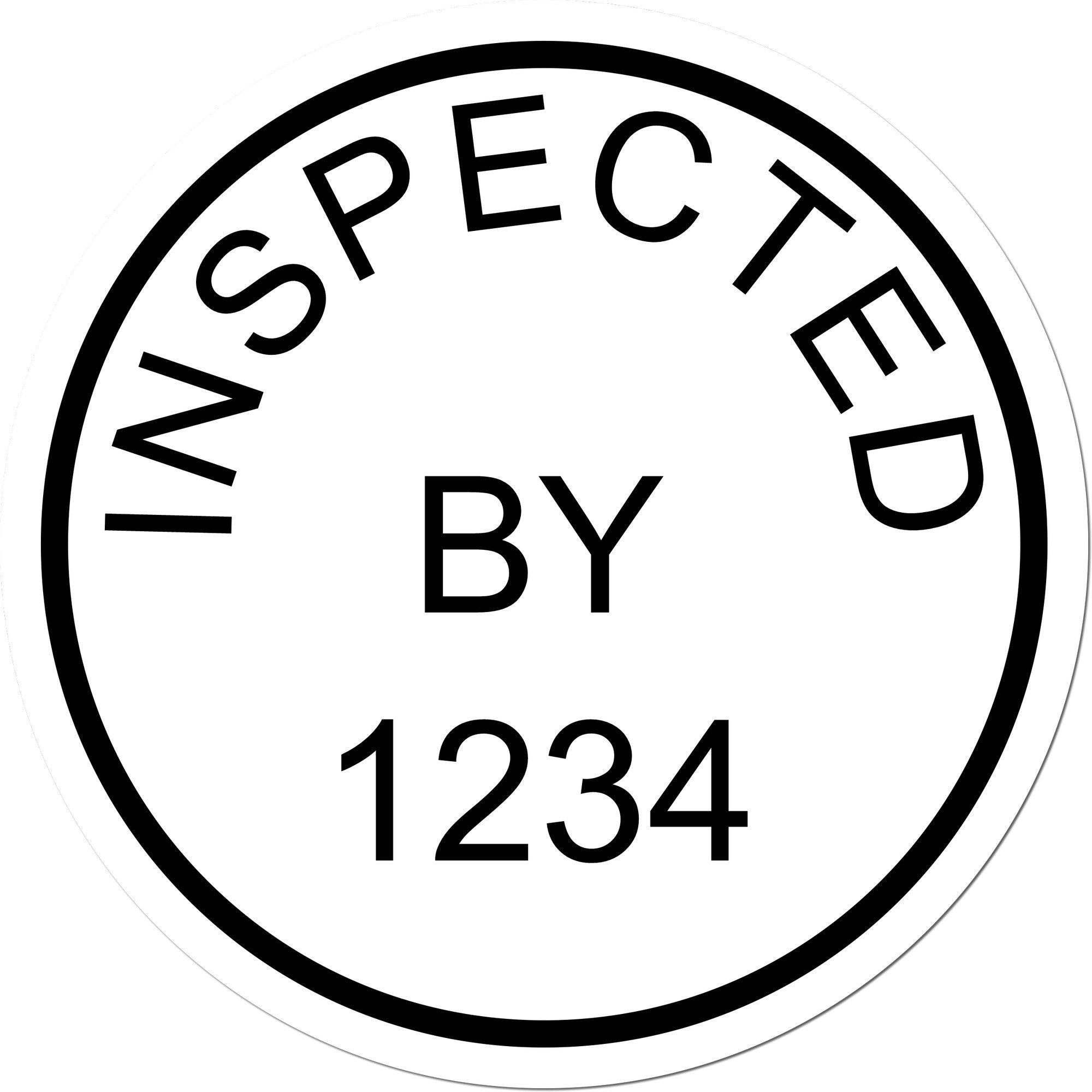 Standard Size Self-Inking Inspected By Round Stamp 3/4 Diameter