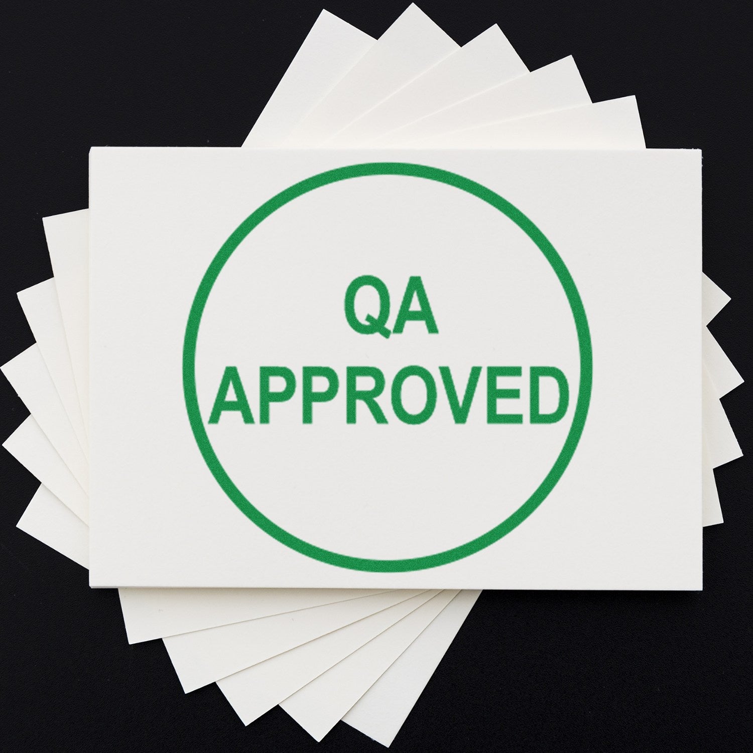 Standard Size Self-Inking Round QA Approved Inspection Stamp 3/4 Diameter