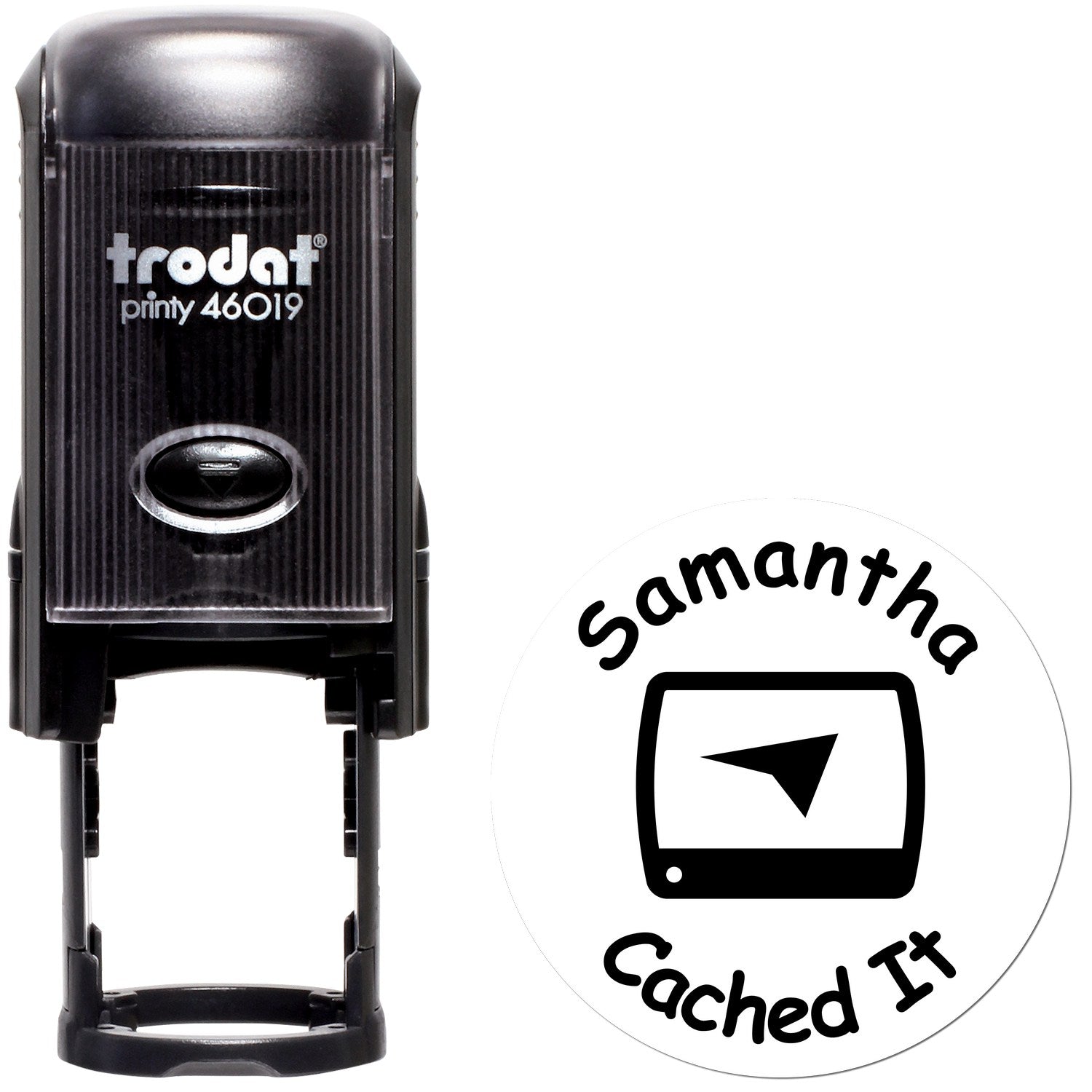 Self-Inking Geo Treasure Mark Geocaching Log Stamp - Engineer Seal Stamps