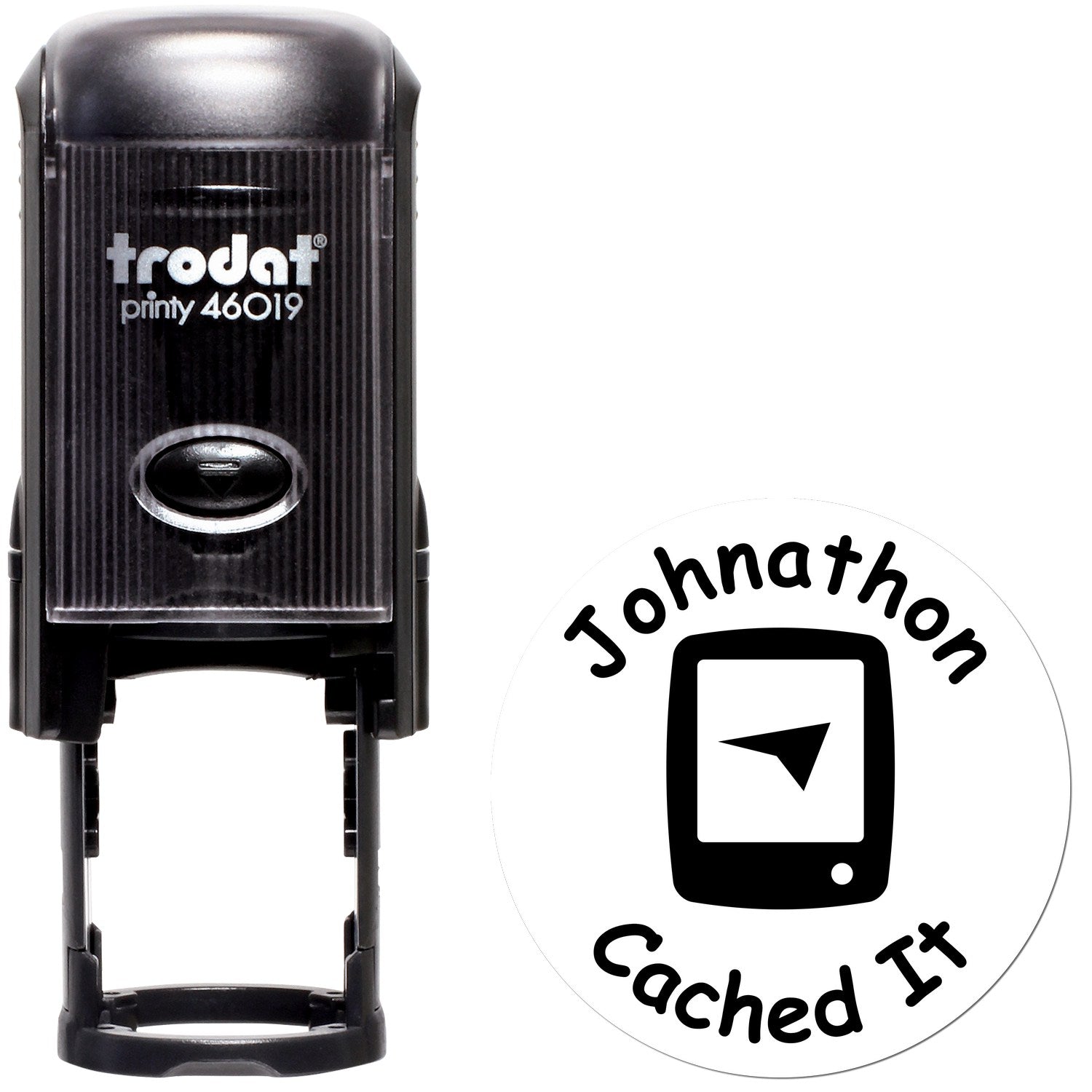 Self-Inking Geo-Tracker Stamp Geocaching Log Stamp - Engineer Seal Stamps