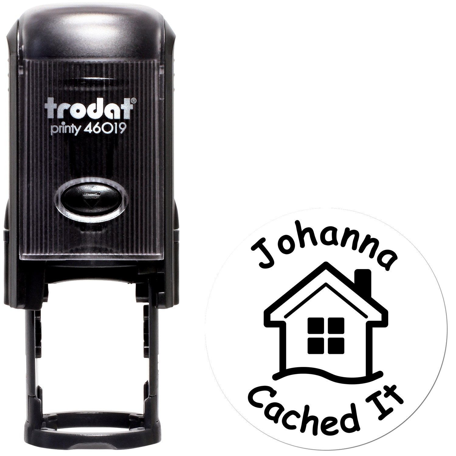 Self-Inking Geohome Stamp Geocaching Log Stamp - Engineer Seal Stamps