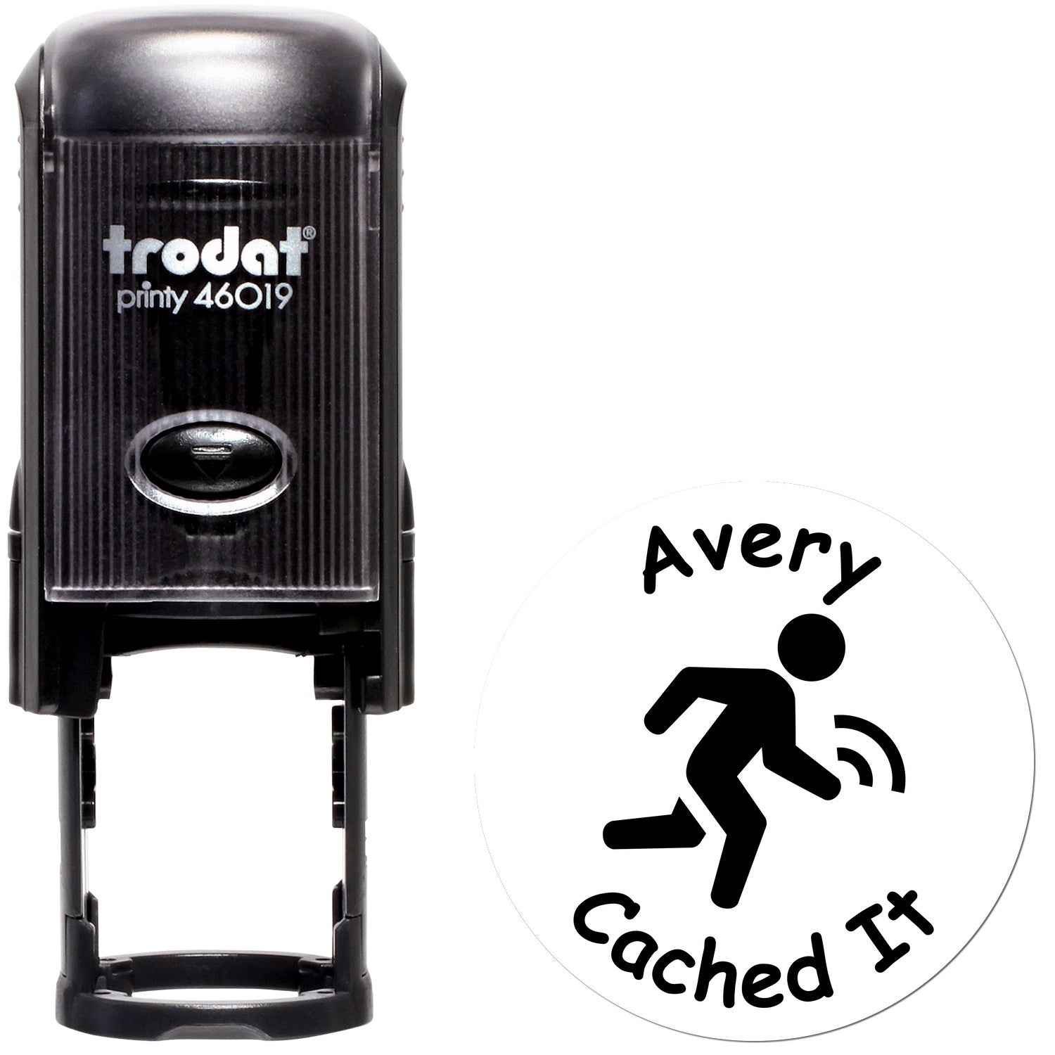 Self-Inking Geo-Fast Tracker Stamp Geocaching Log Stamp - Engineer Seal Stamps