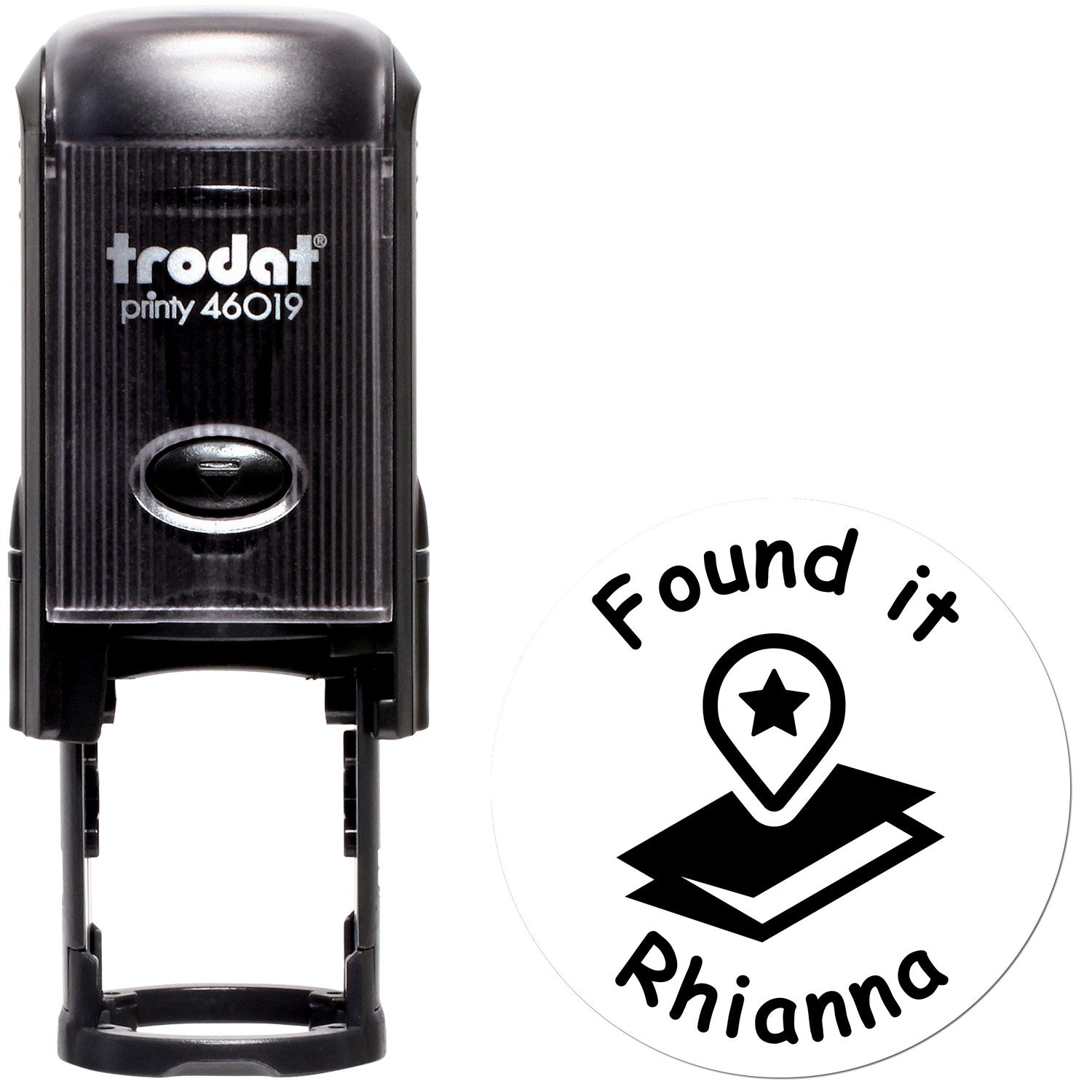 Self-Inking Geostar Power Discovery Geocaching Log Stamp - Engineer Seal Stamps