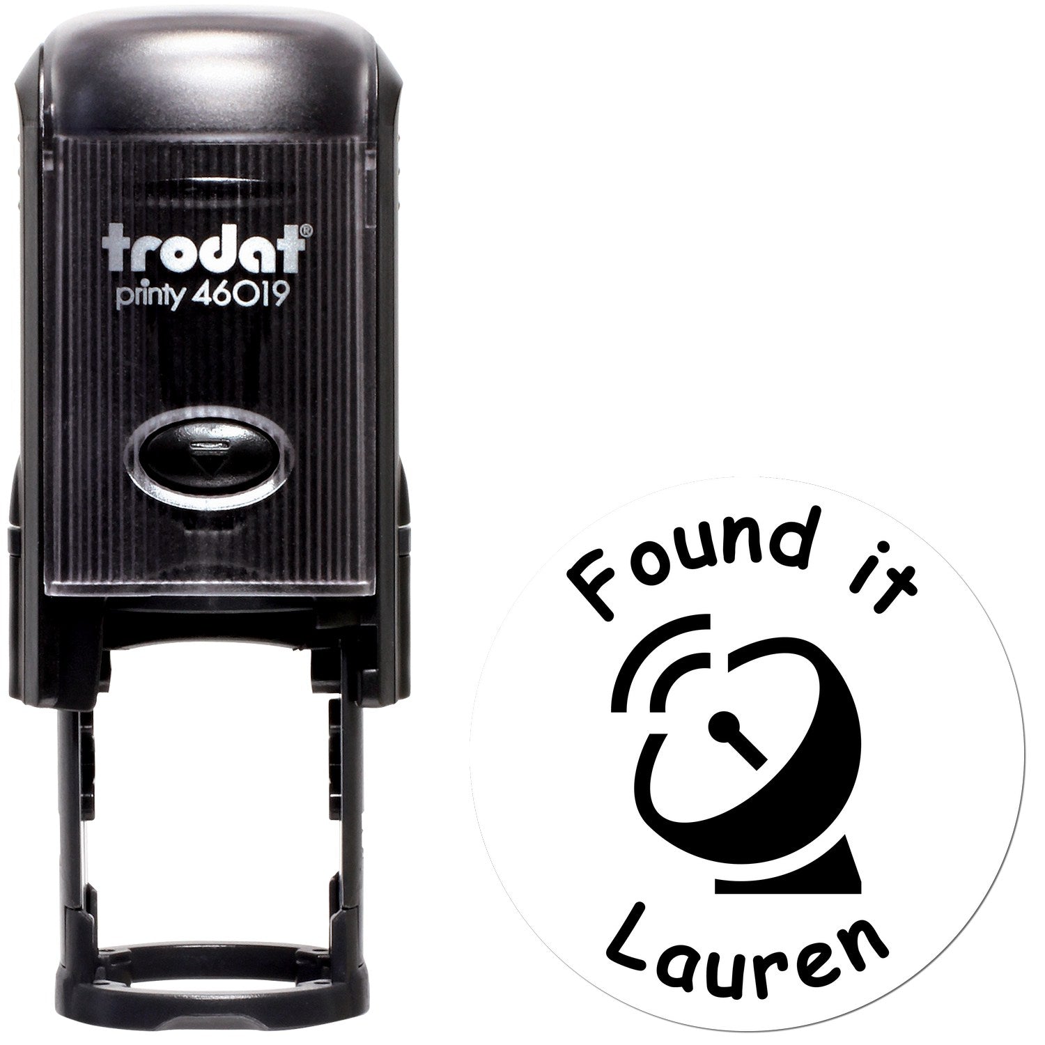 Self-Inking Geosignal Success Geocaching Log Stamp - Engineer Seal Stamps