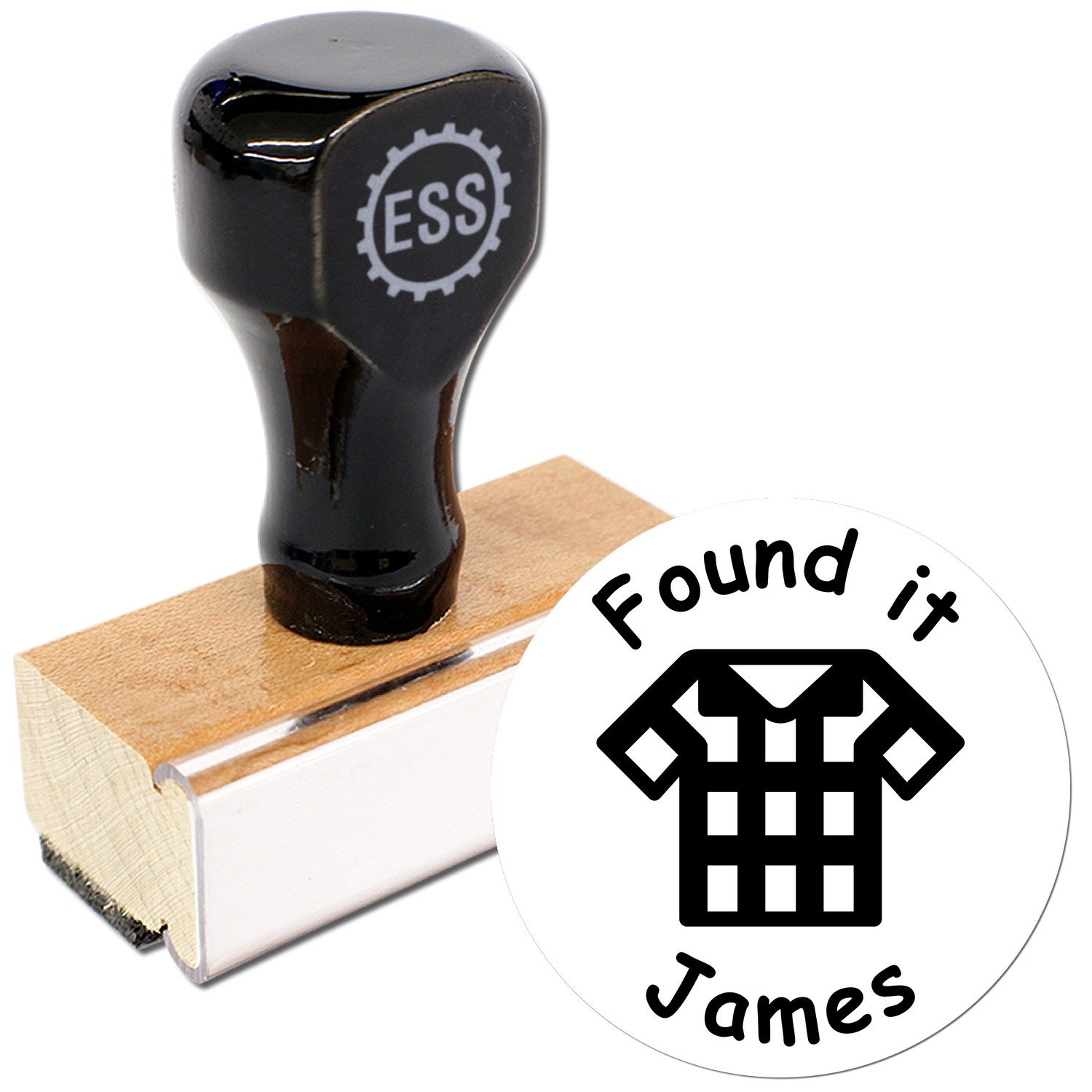 Wood Handle Cache Champion Geocache Stamp - Engineer Seal Stamps