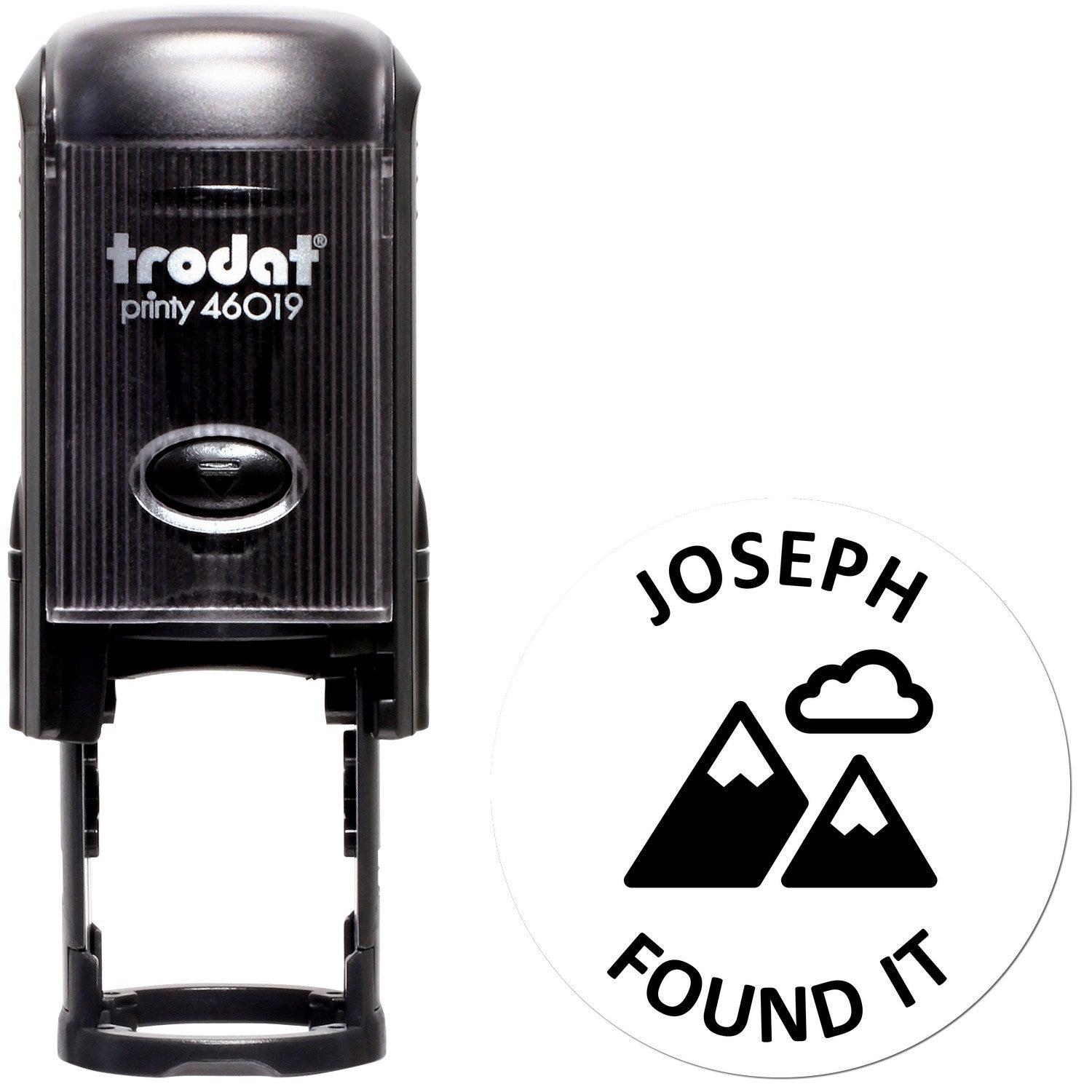 Self-Inking Mountain Treasure Hunt Geocaching Log Stamp - Engineer Seal Stamps