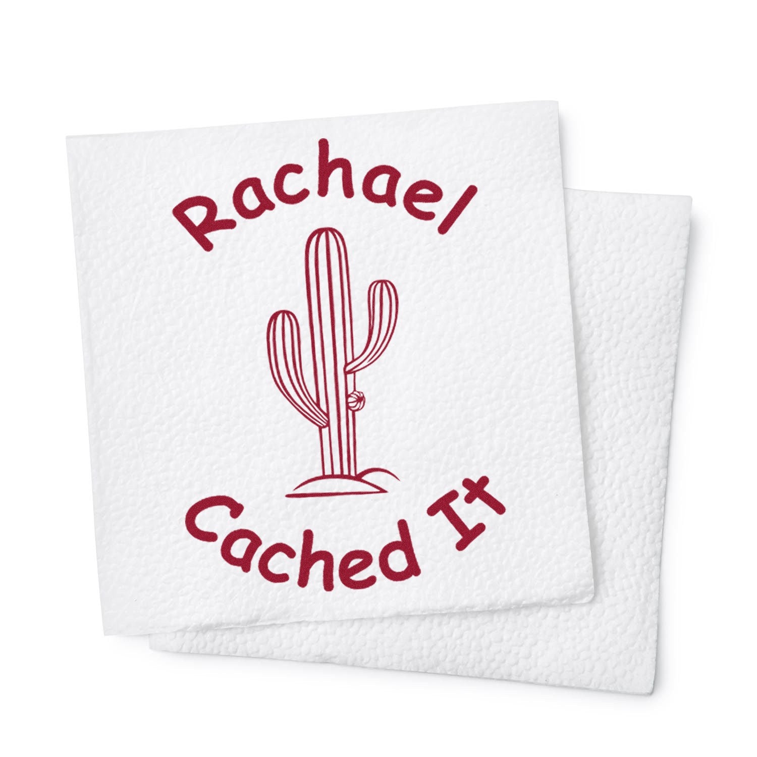 Wood Handle Cactus Cache Stamp Geocache Stamp - Engineer Seal Stamps
