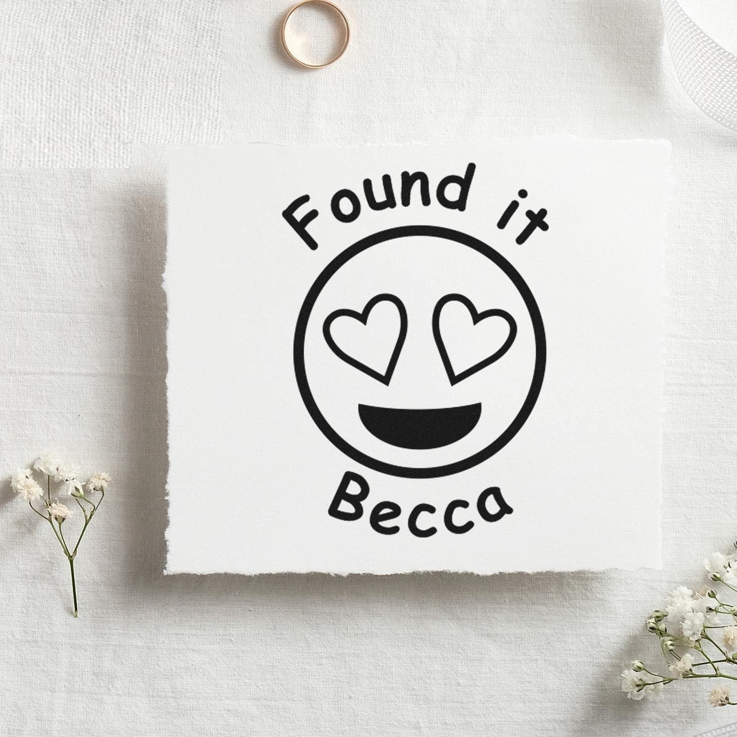 Wood Handle Cache Love Stamp Geocache Stamp - Engineer Seal Stamps