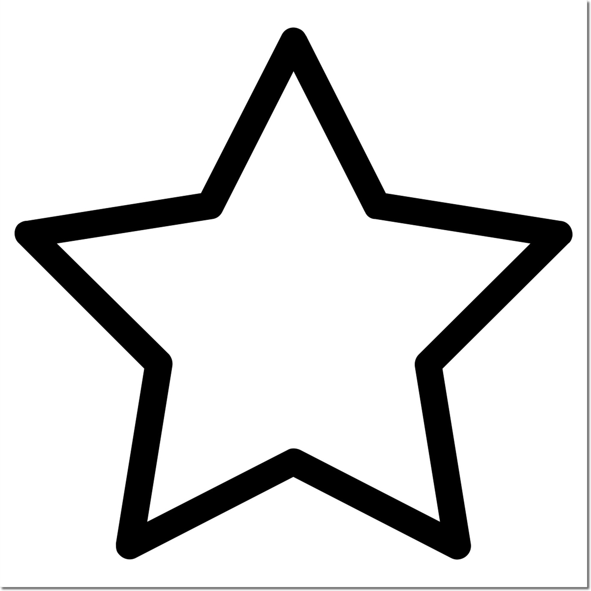 Wood Handle Star Loyalty Points Rubber Stamp with a star design imprint, featuring a sturdy wooden handle and durable rubber for crafting and business use.