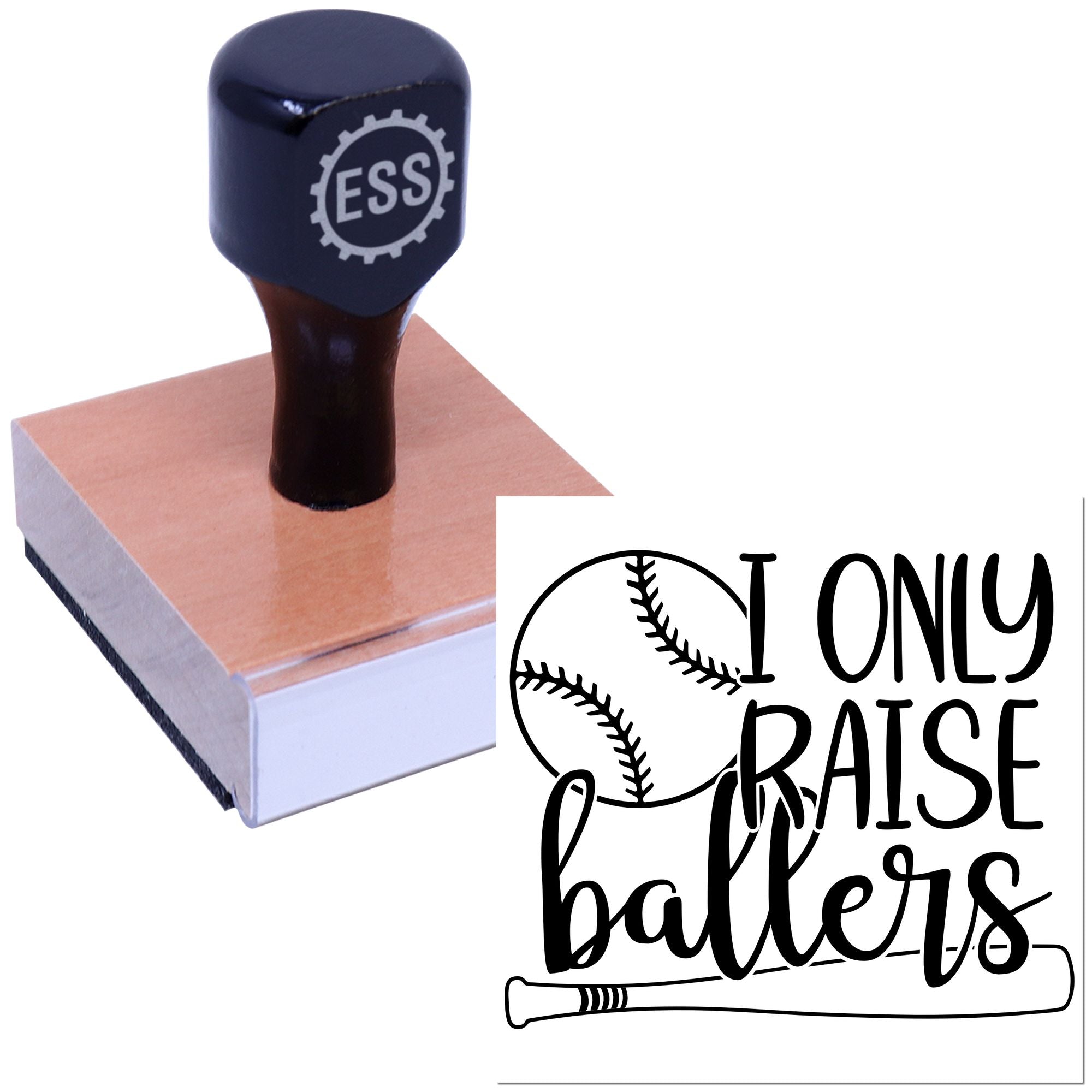 Future Baseball Champions Craft Rubber Stamp