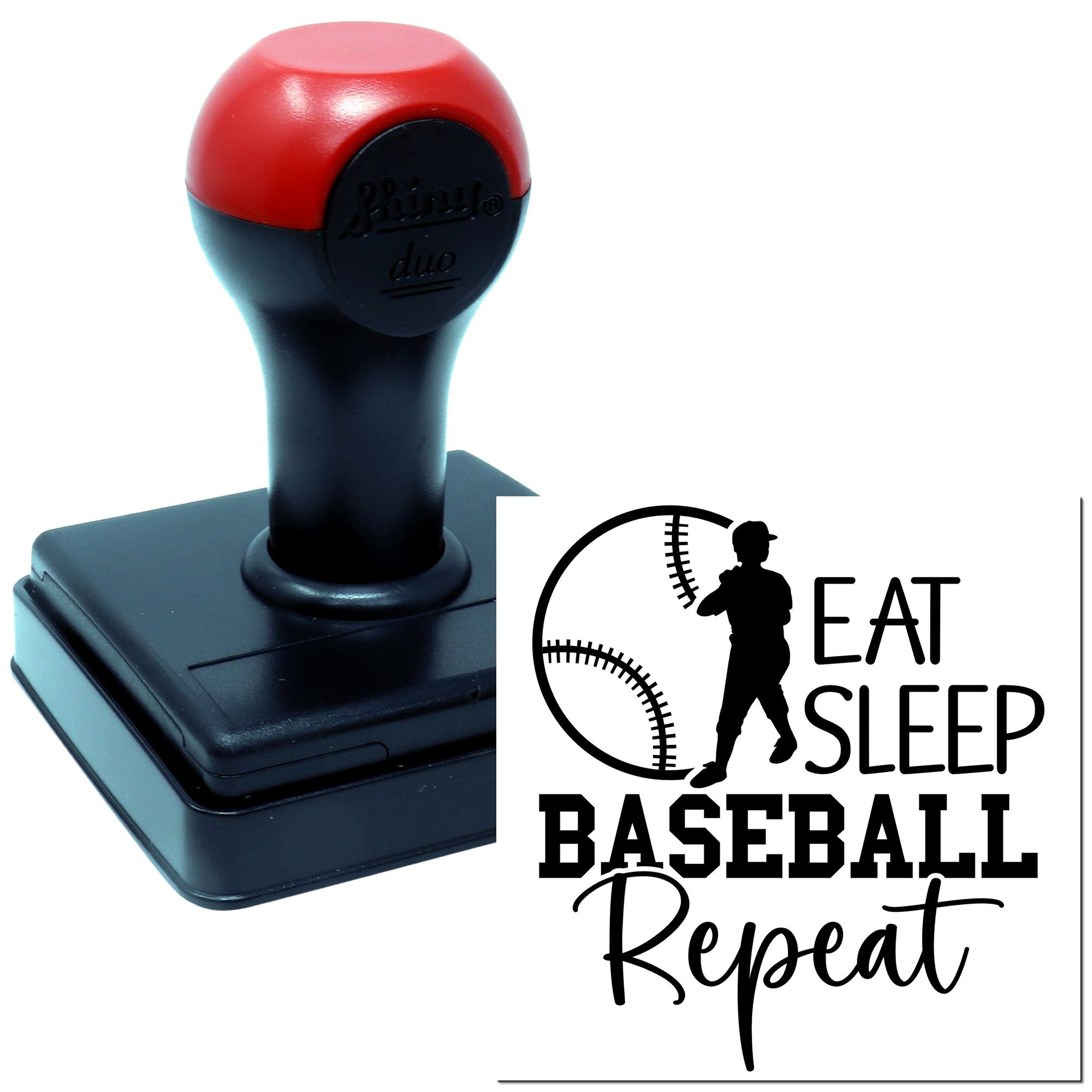 Duo Eat Sleep Baseball Repeat Hand Stamp