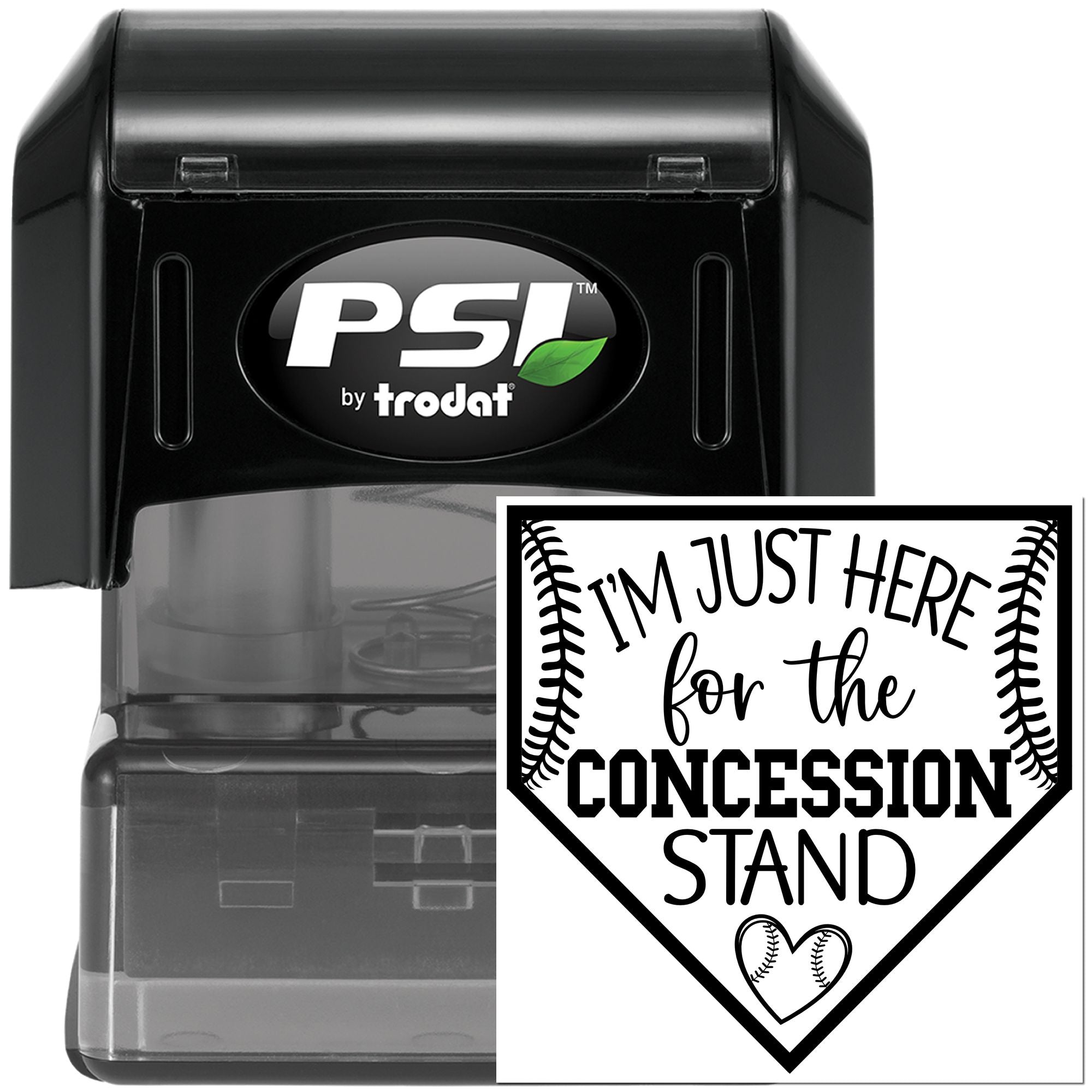 Pre-Inked Baseball Concession Stand Scrapbooking Stamp