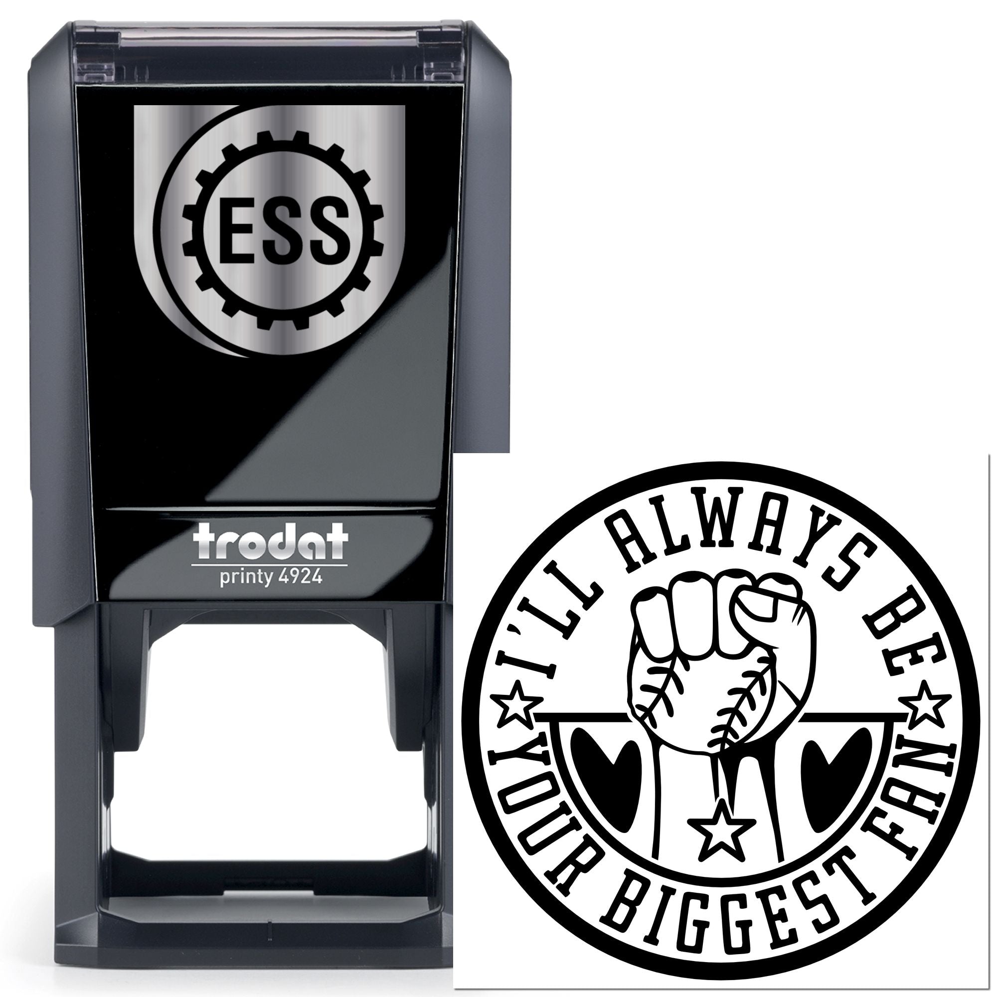 Self-Inking Baseball Fist Paper Craft Stamp