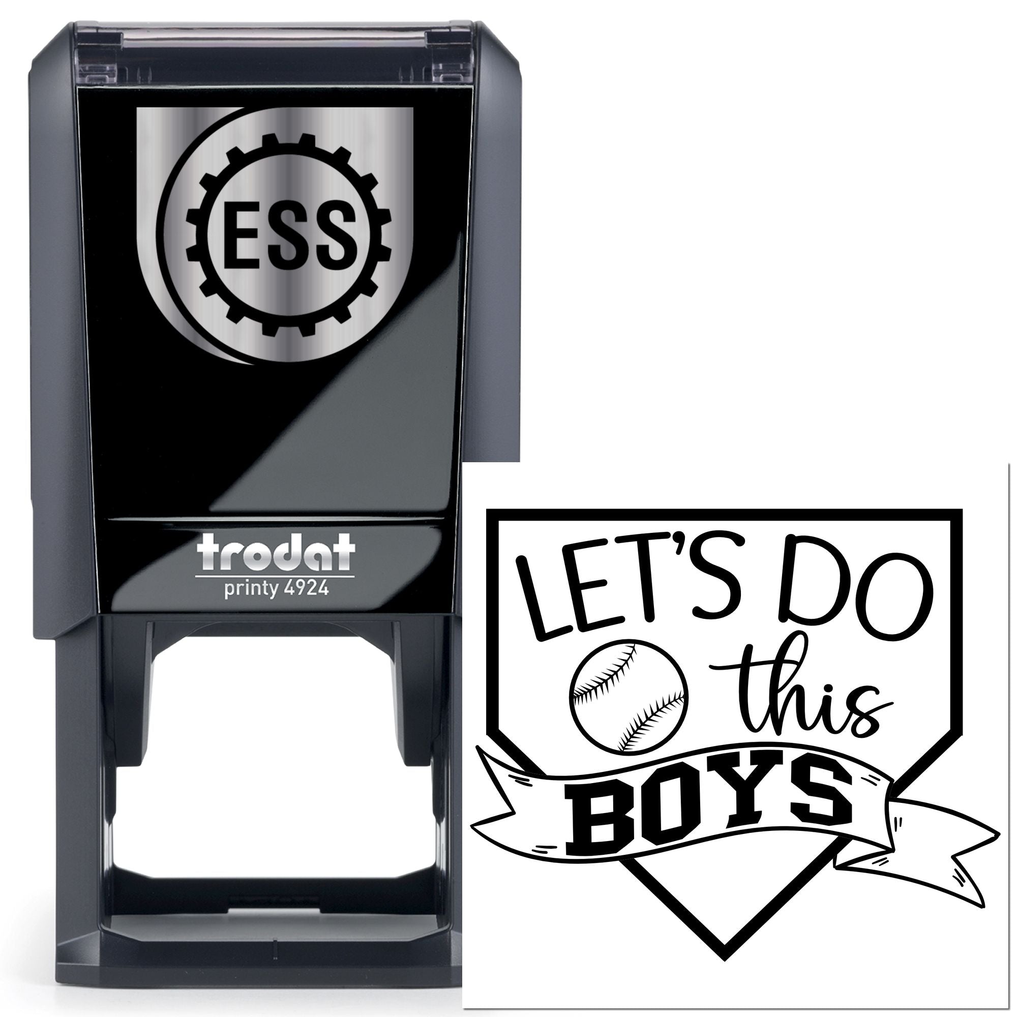Self-Inking Baseball Boys Cardmaking Stamp