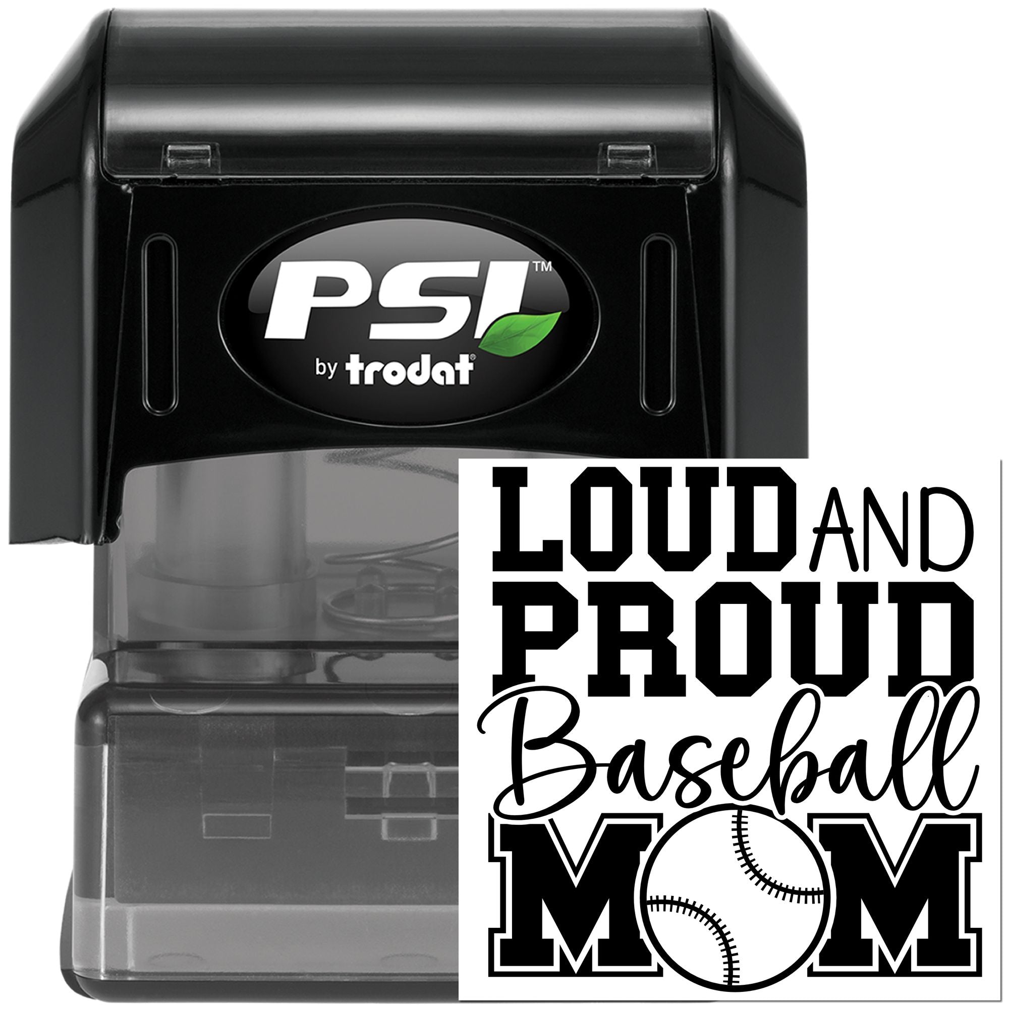 Pre-Inked Proud Baseball Mom Cardmaking Stamp
