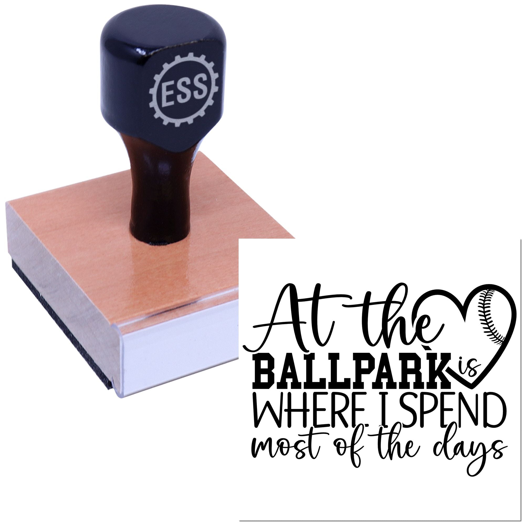 Diamond Heart Days Craft Rubber Stamp