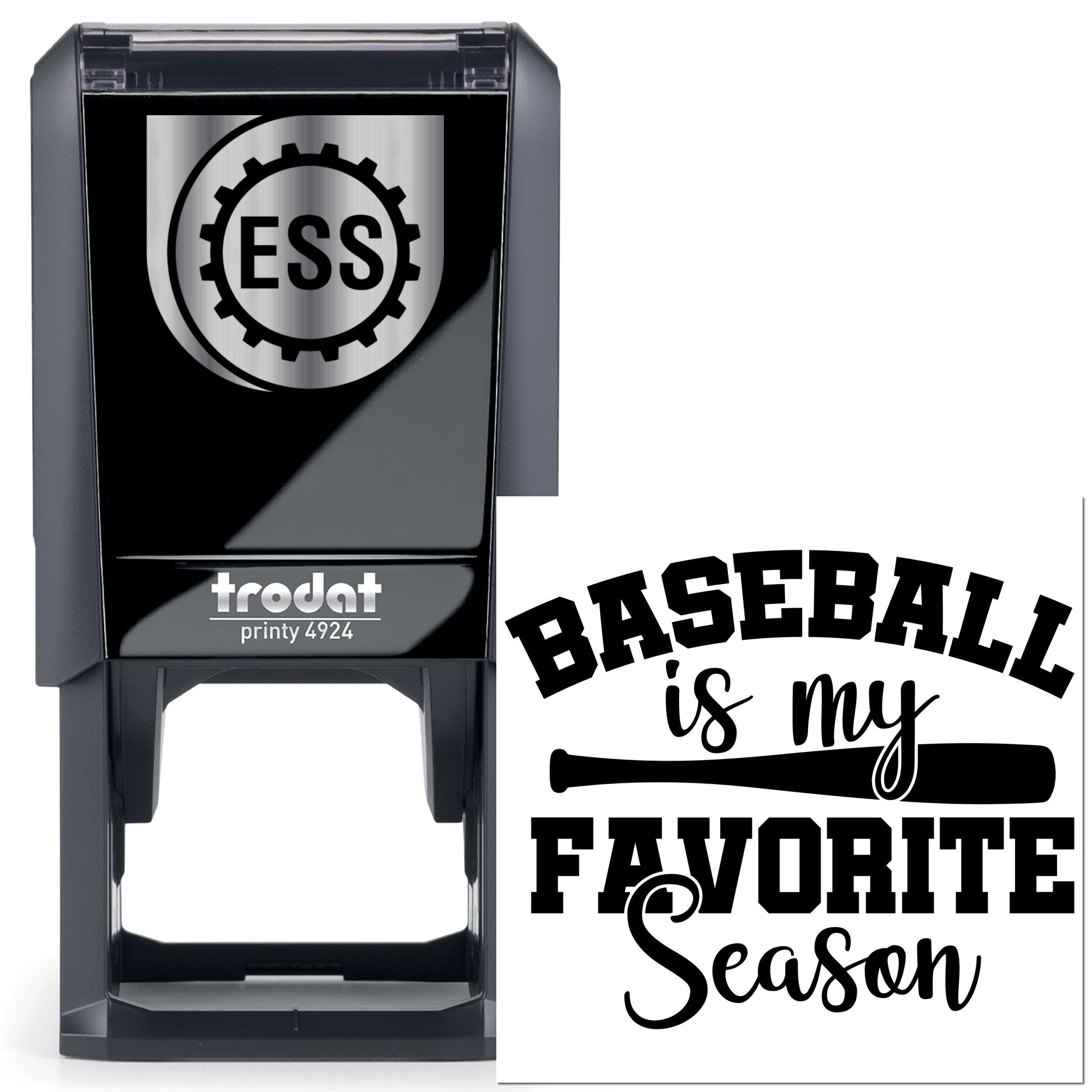 Self-Inking Baseball Season Craft Stamp