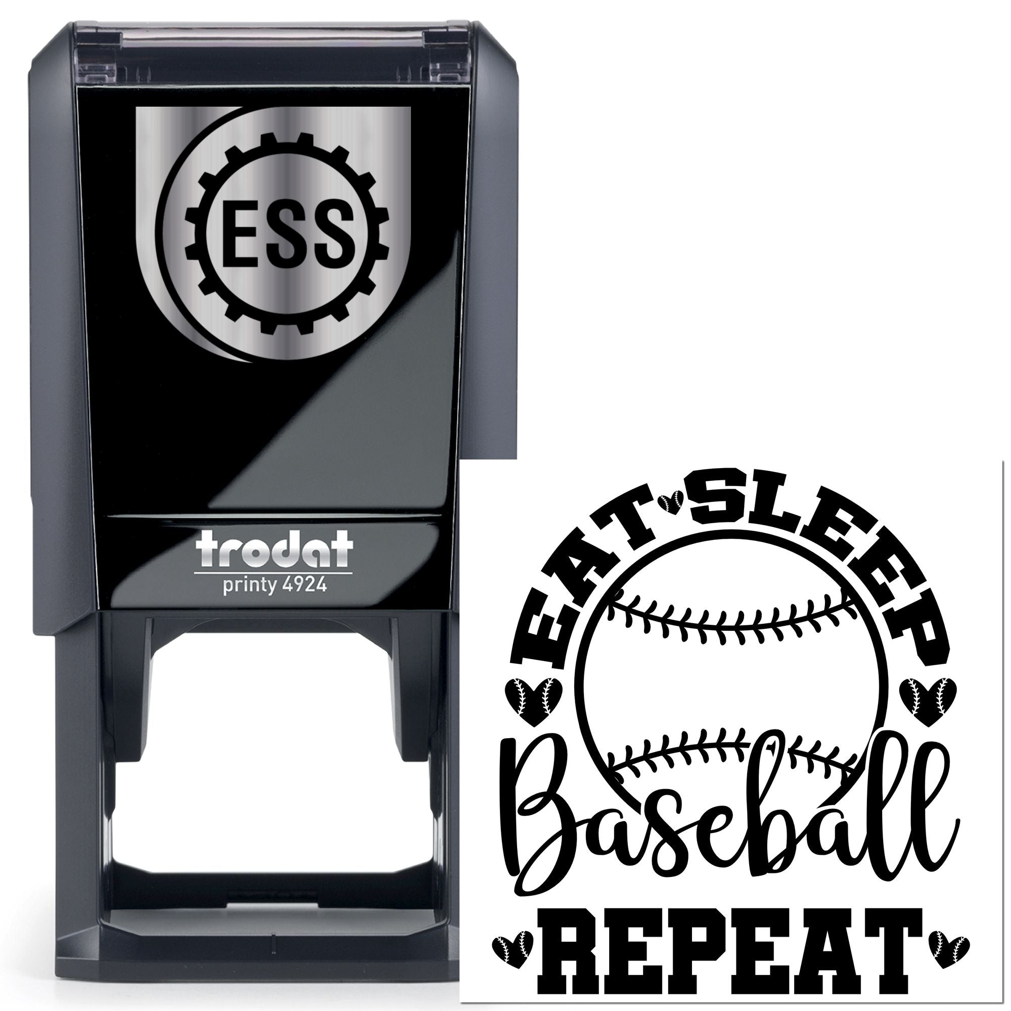 Self-Inking Baseball Repeat Crafting Stamp