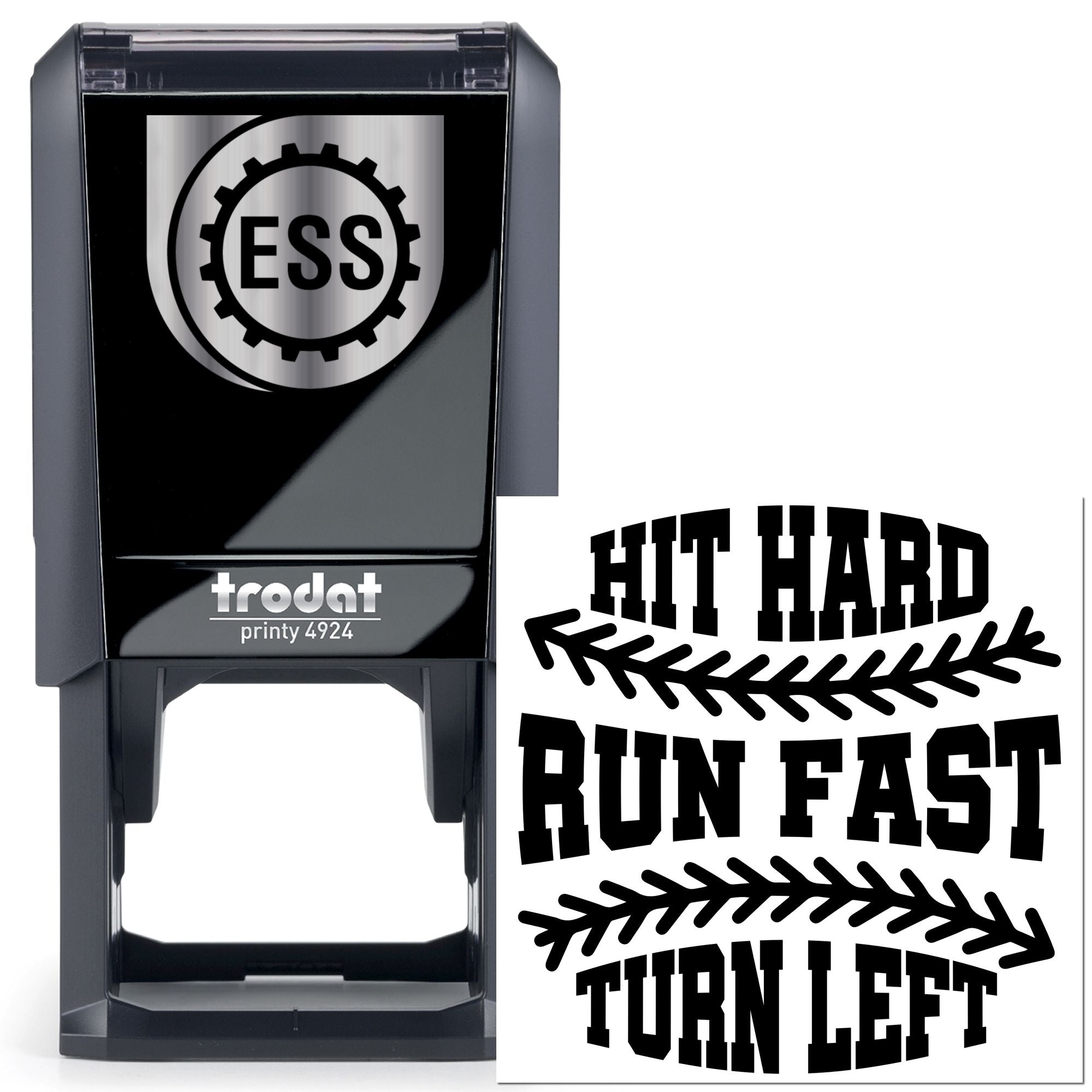 Self-Inking Baseball Motto Card Making Stamp
