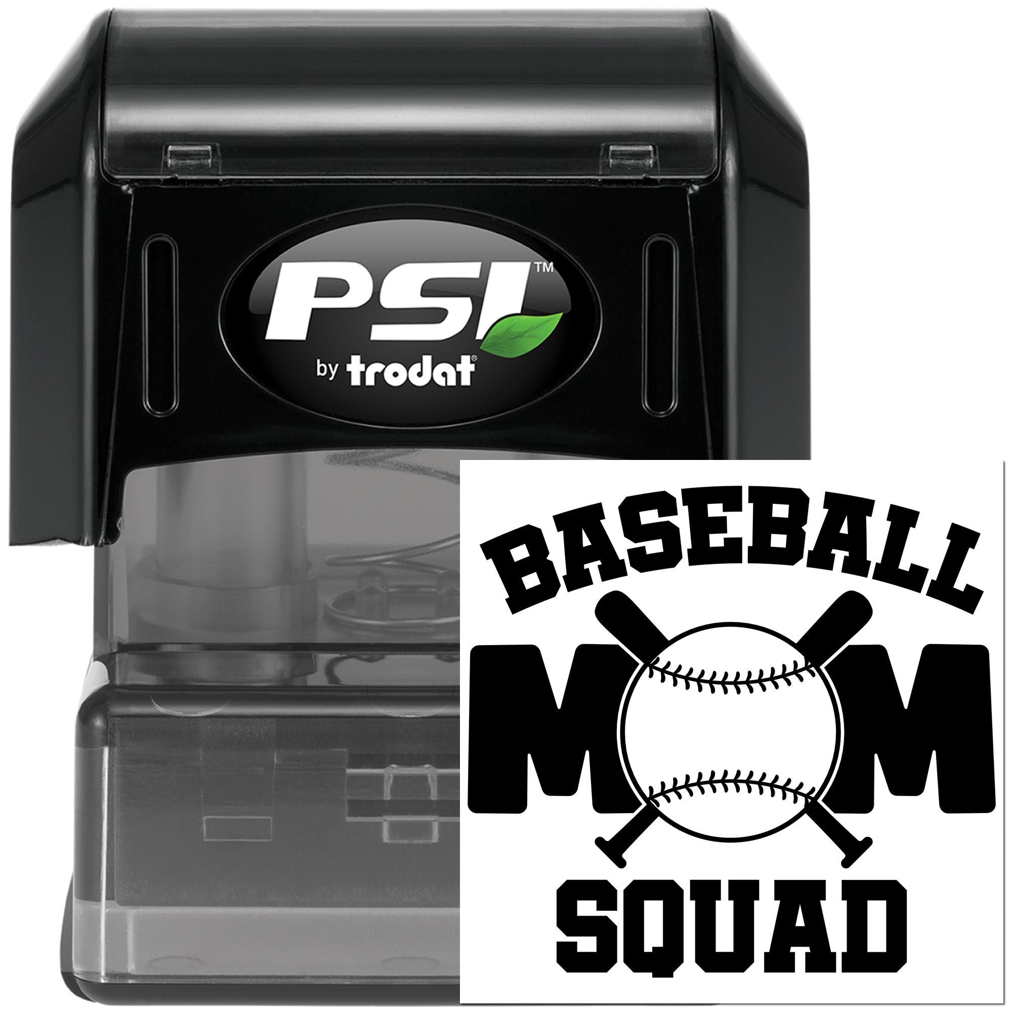 Pre-Inked Baseball Mom Squad Card Making Stamp