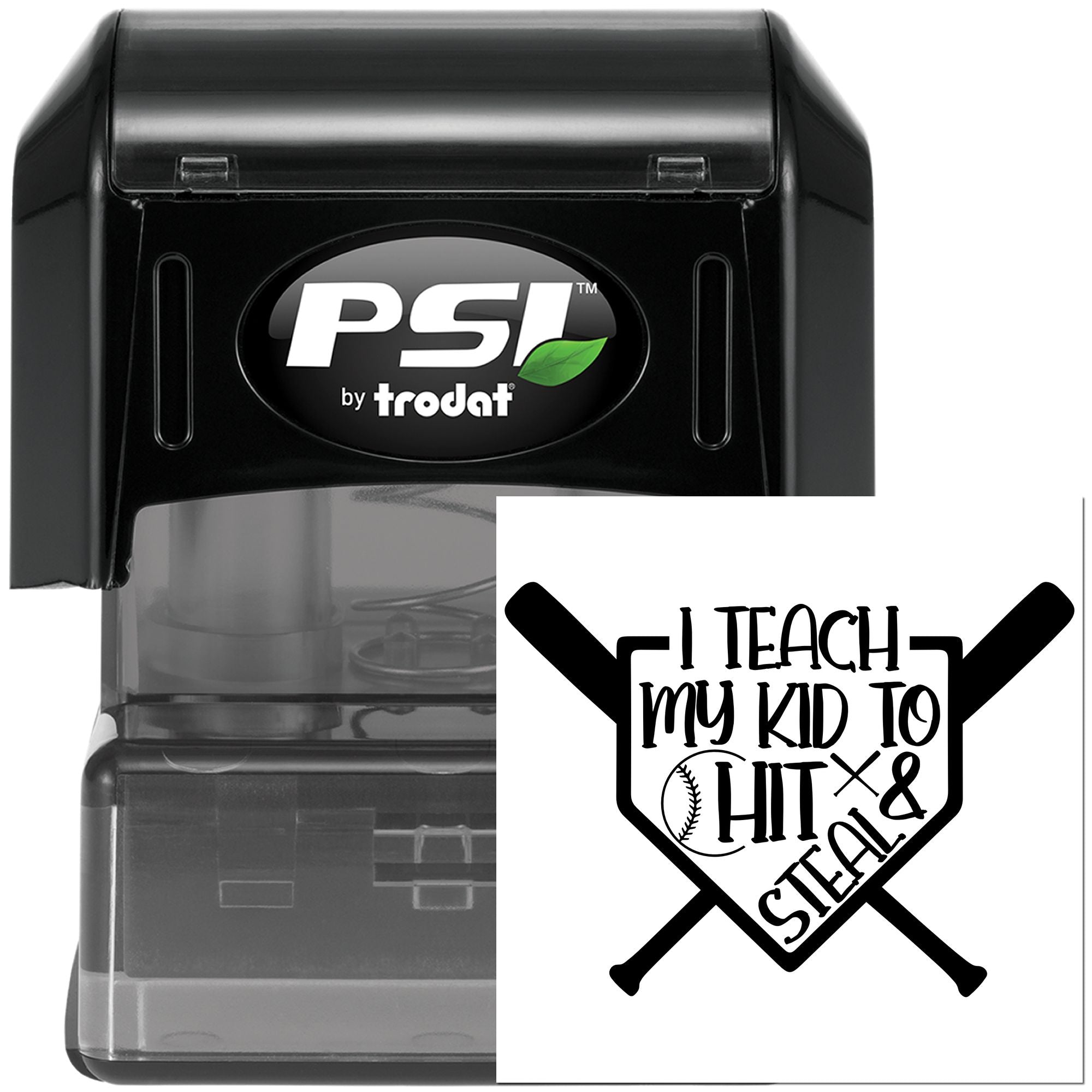 Pre-Inked Baseball Dad Motto Papercraft Stamp