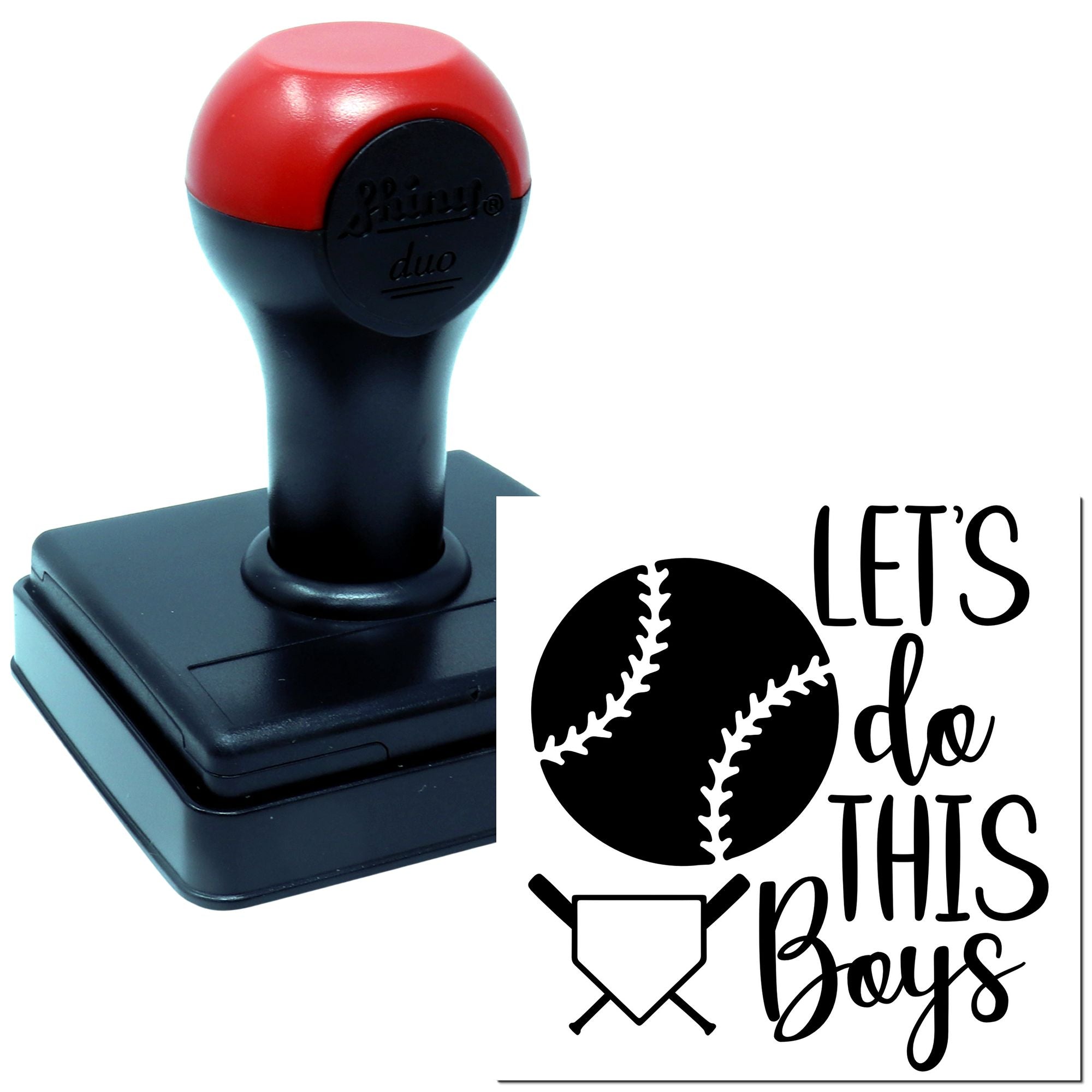 Duo Let's Do This Boys Baseball Hand Stamp