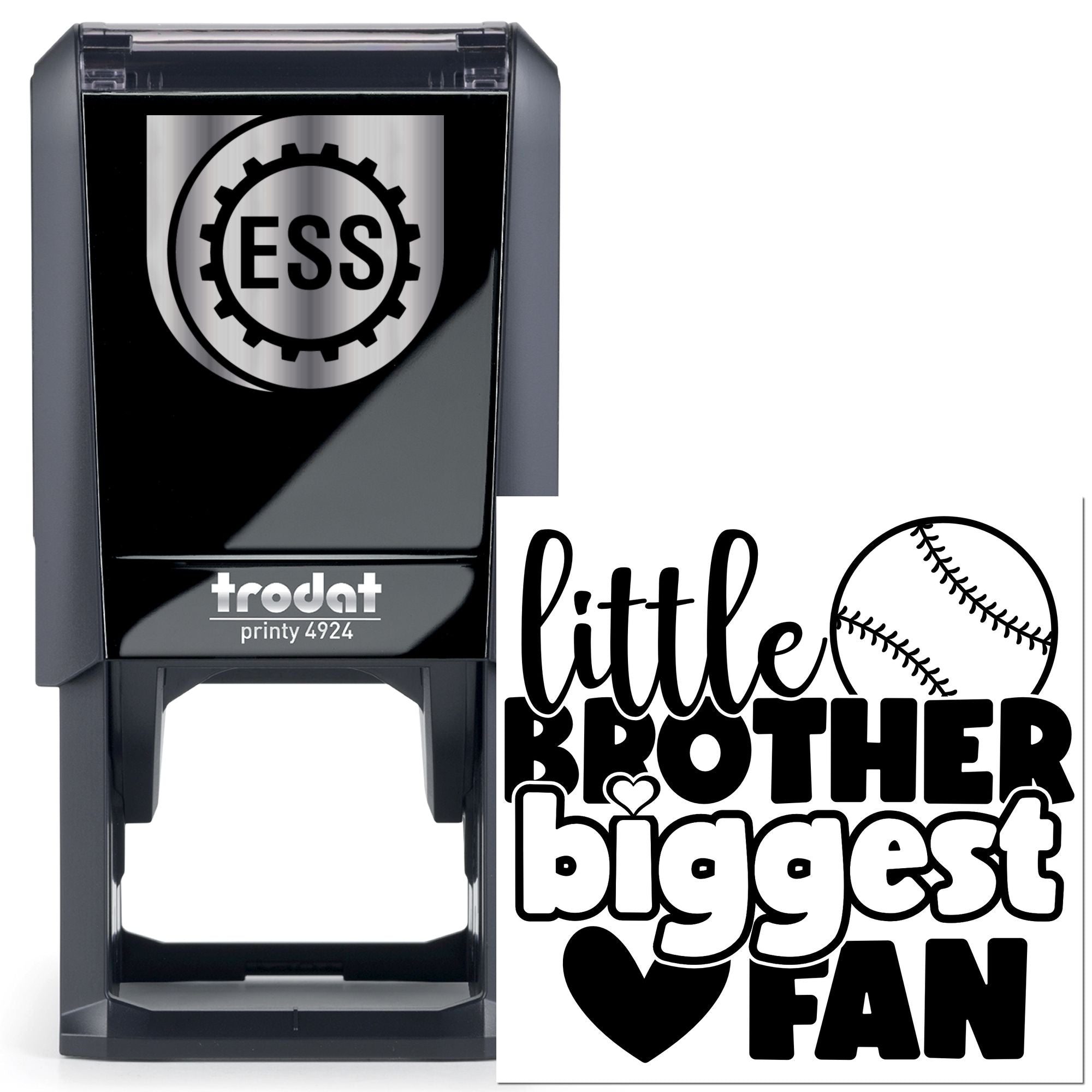 Self-Inking Baseball Fan Favor Tag Stamp