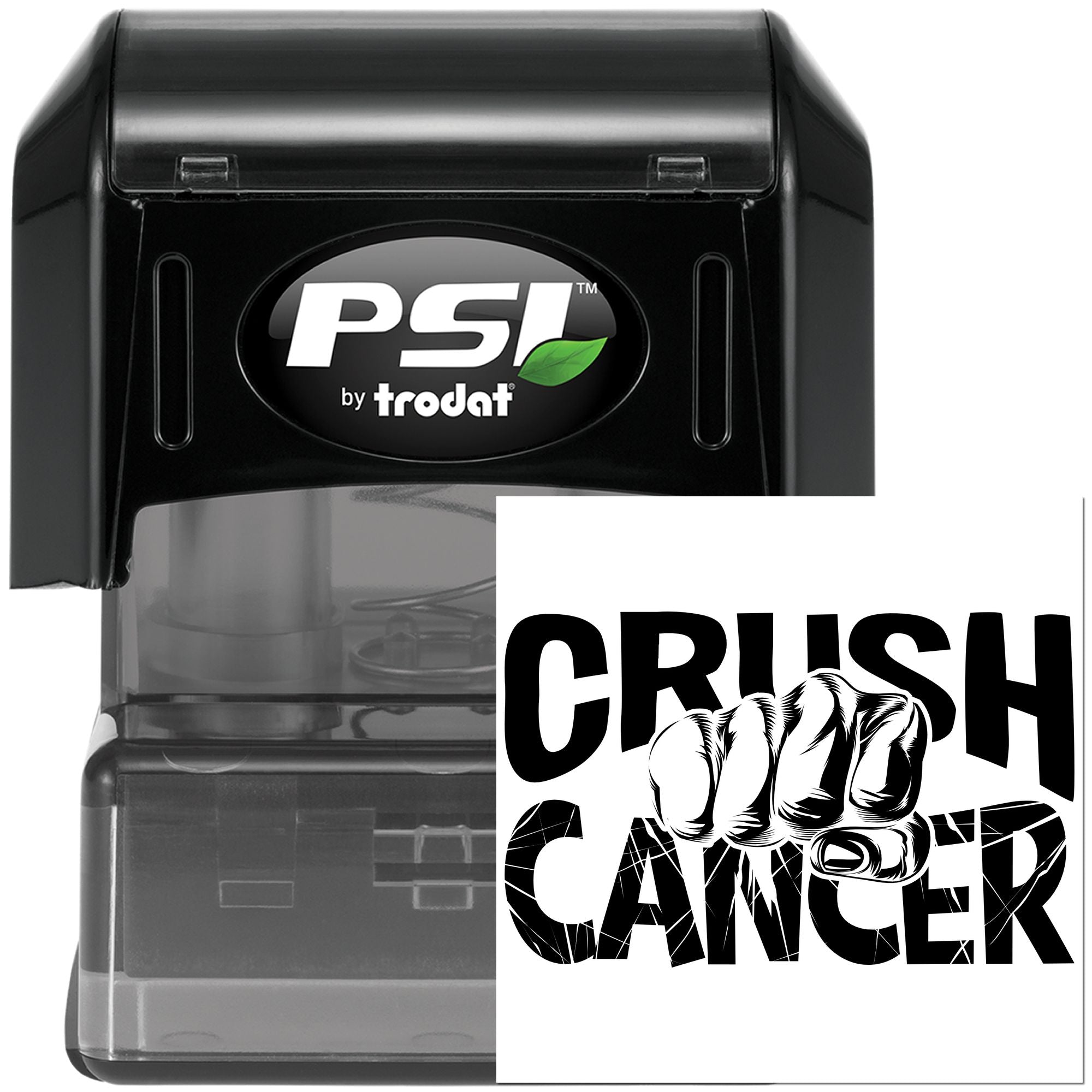 Pre-Inked Crush Cancer Now Card Making Stamp