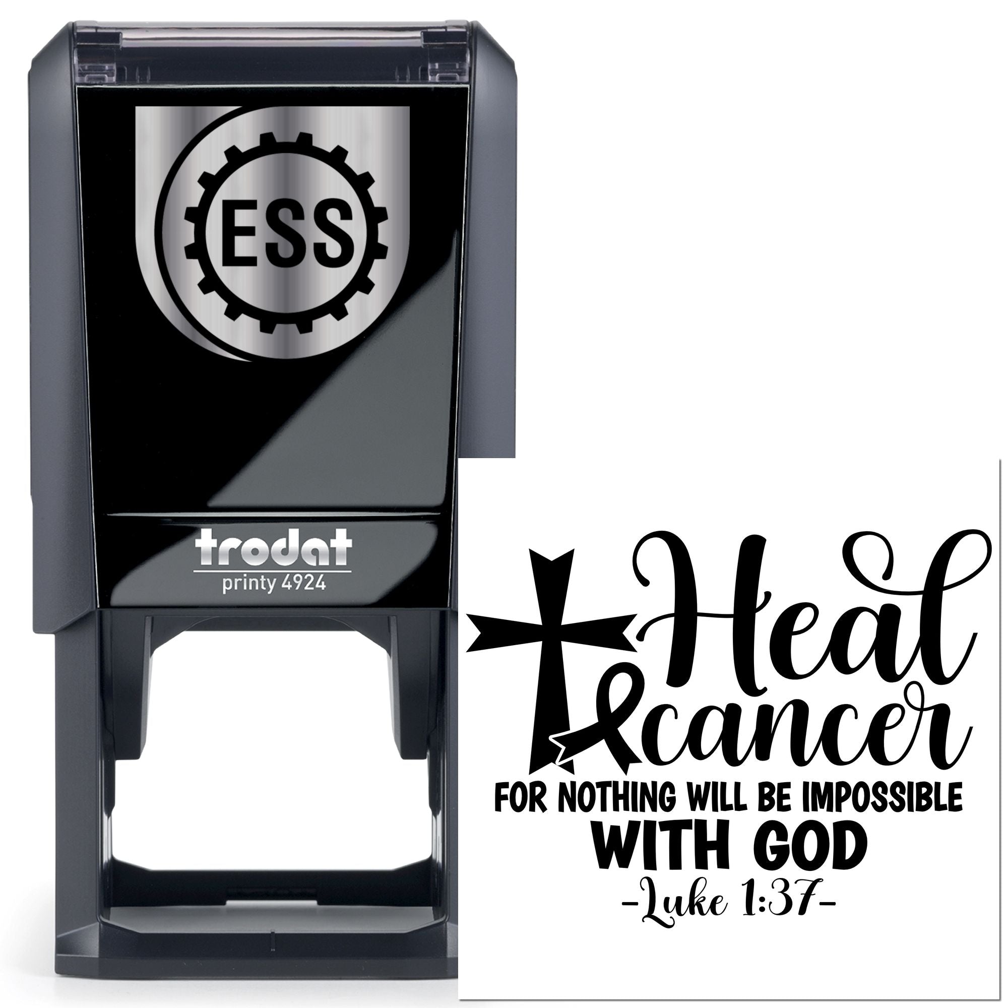 Self-Inking Faith Poster Favor Tag Stamp