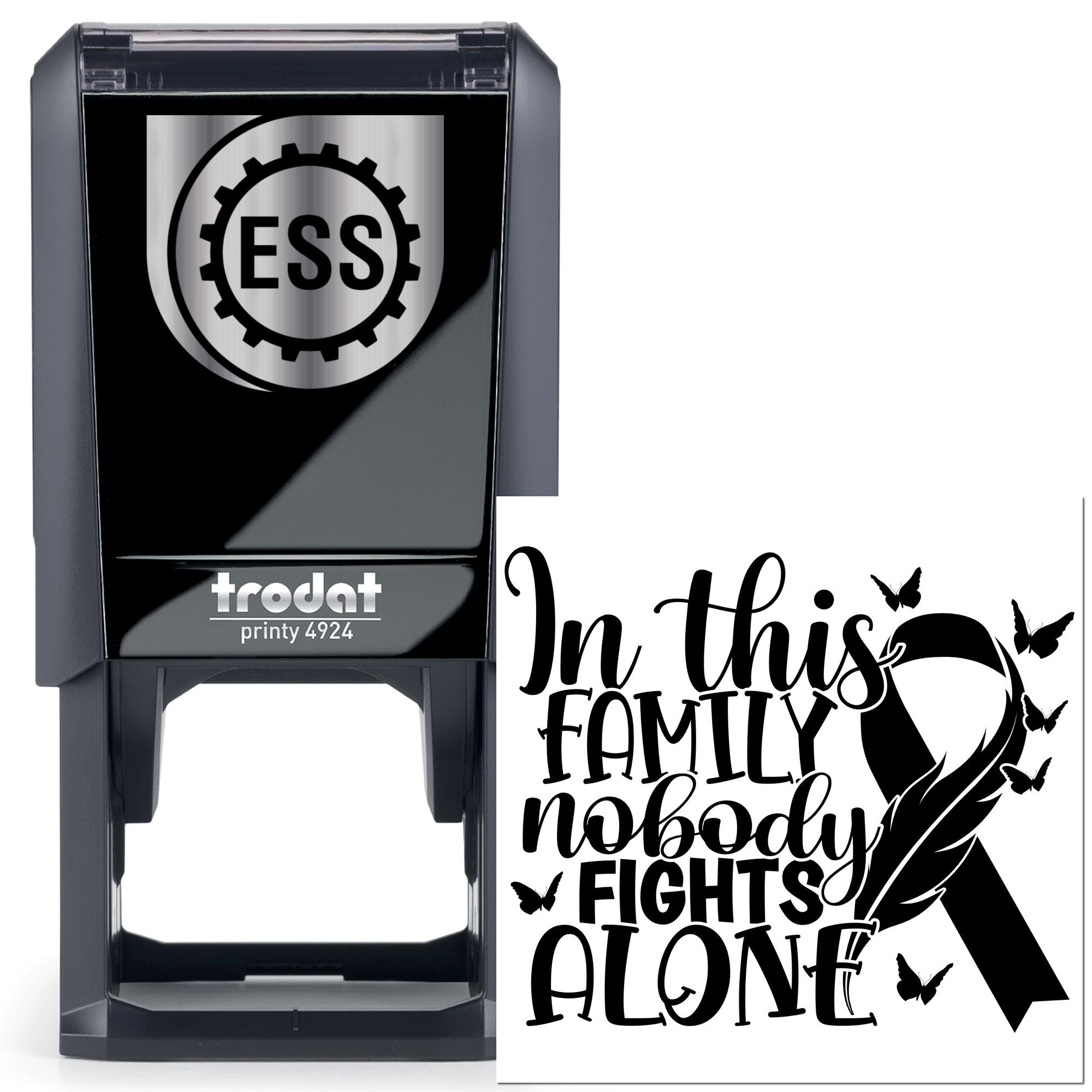 Self-Inking Support Ribbon Craft Stamp