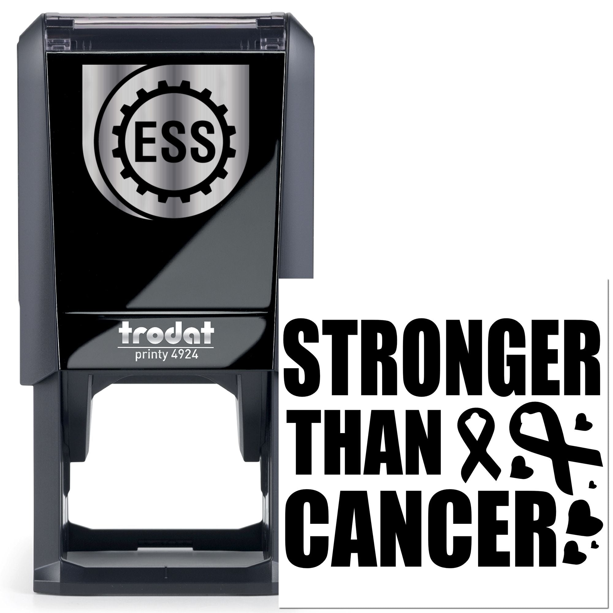 Self-Inking Cancer Warrior Handcraft Stamp
