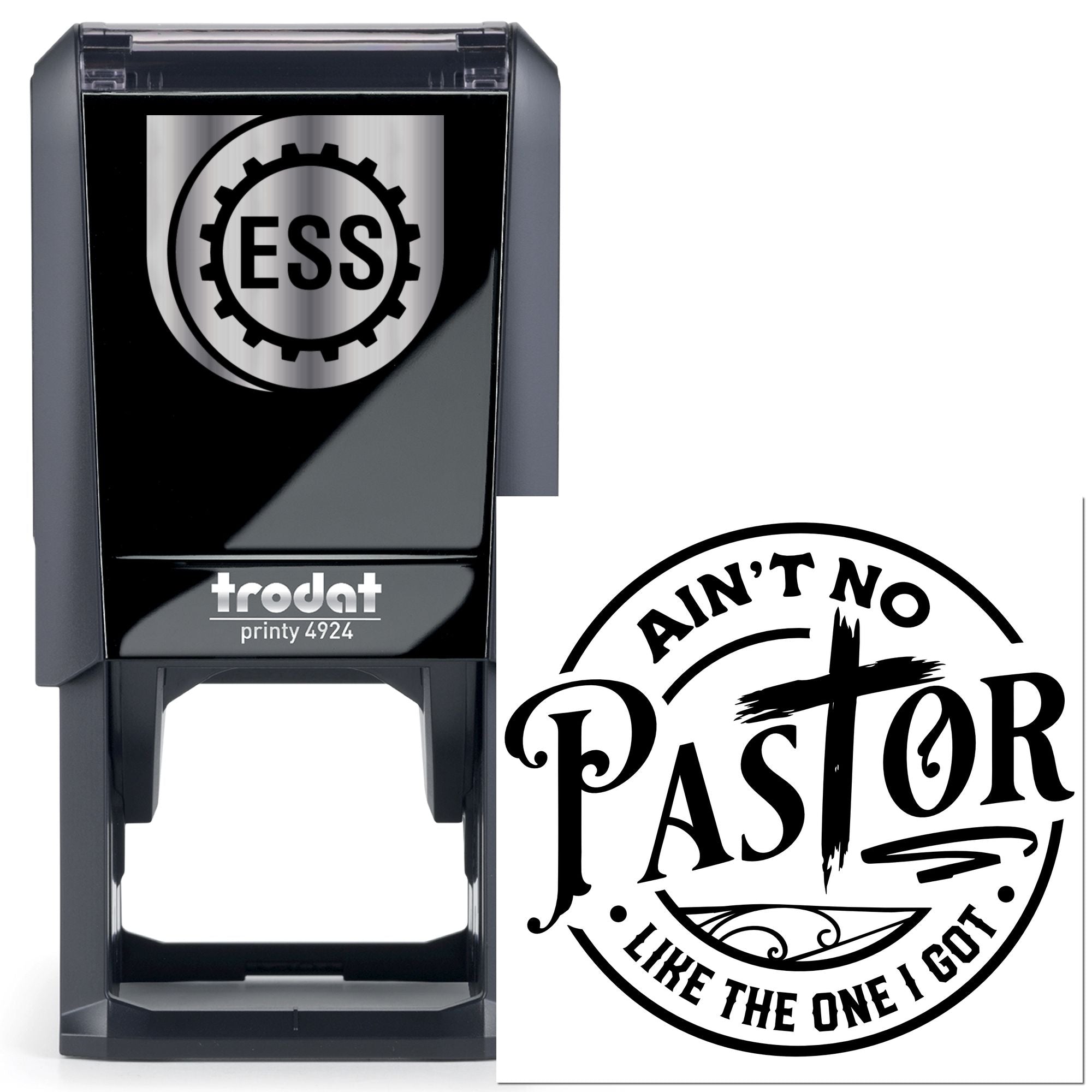 Self-Inking Pastor Pride Tag Stamp