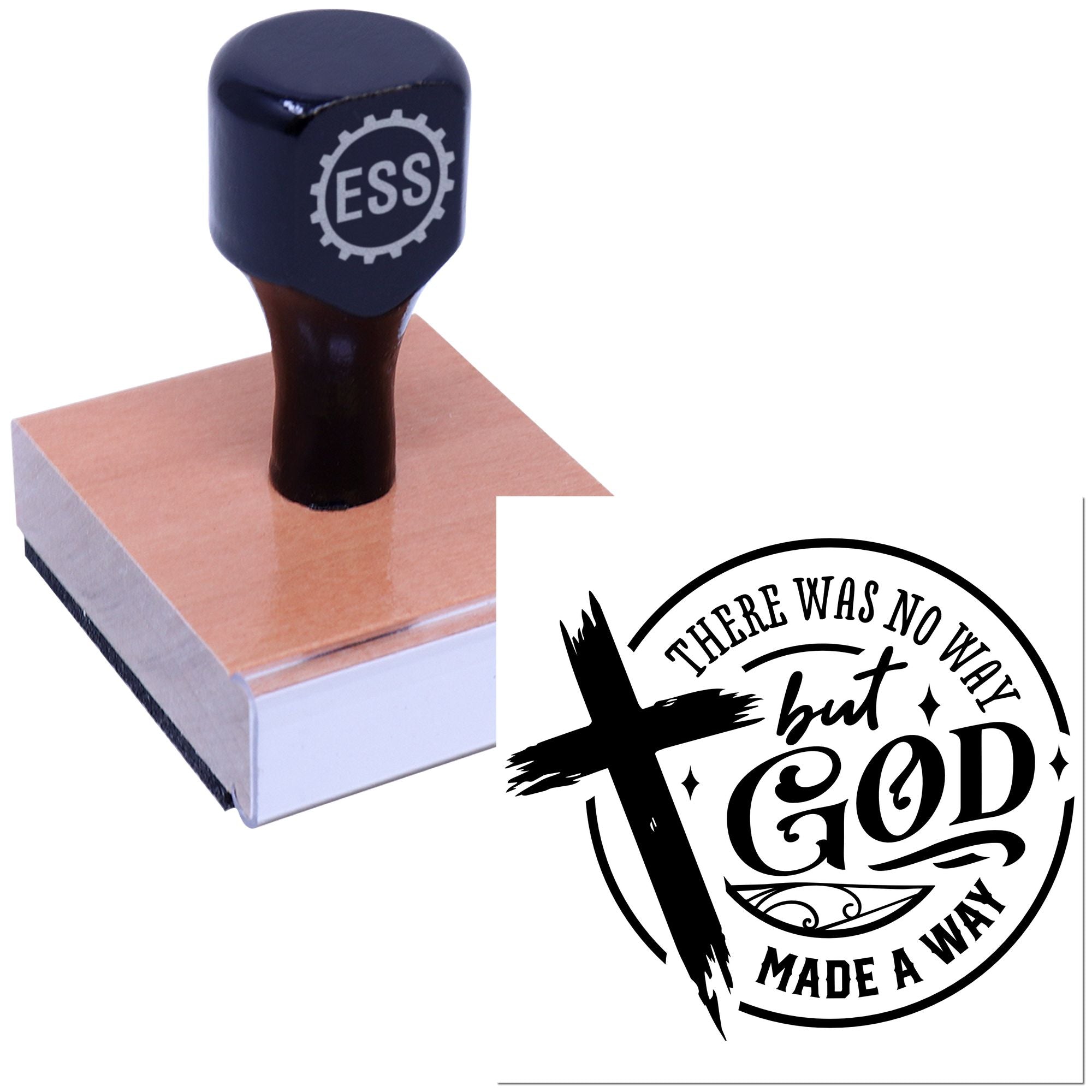 God Made Way Scrapbook Rubber Stamp