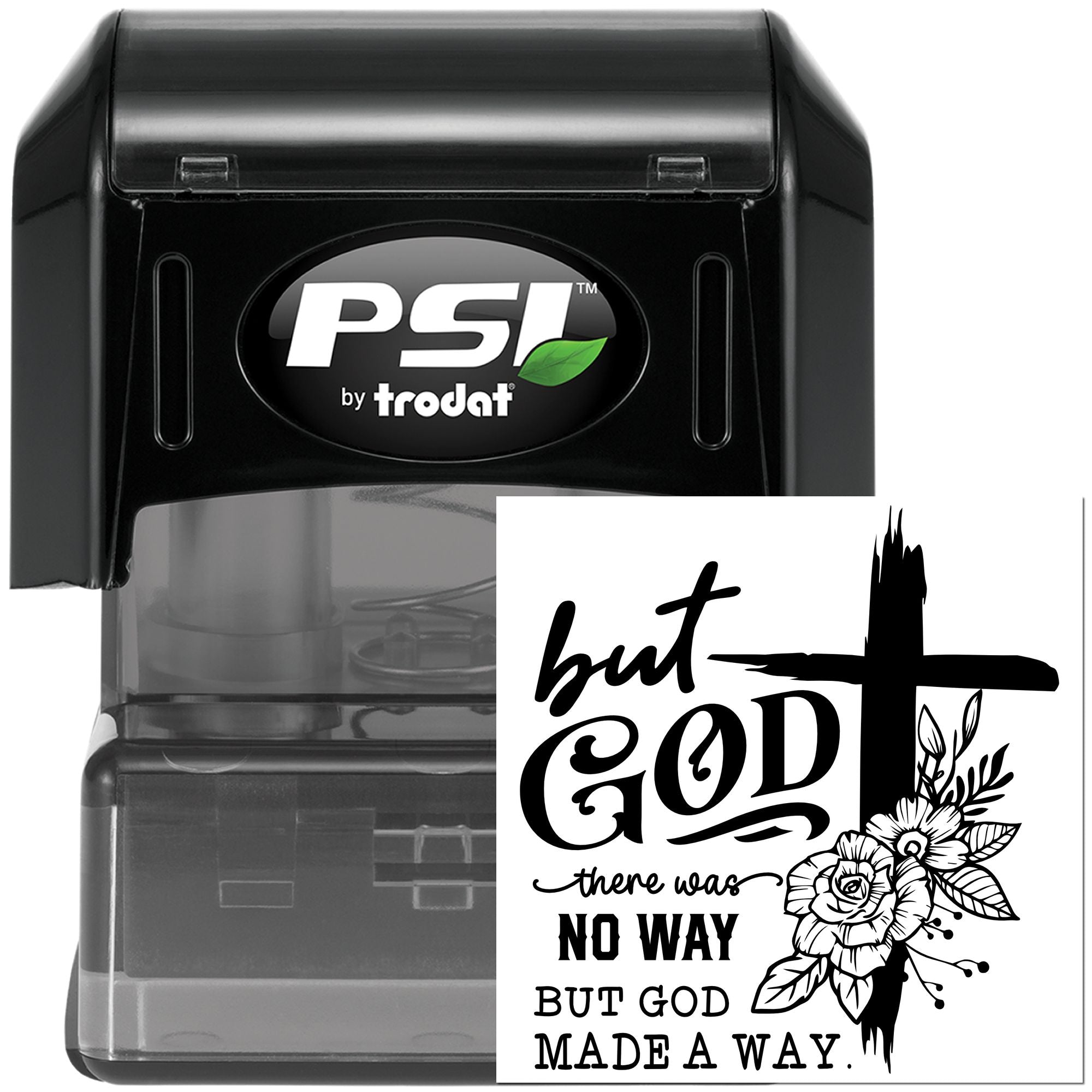 Pre-Inked God Made Way Paper Craft Stamp