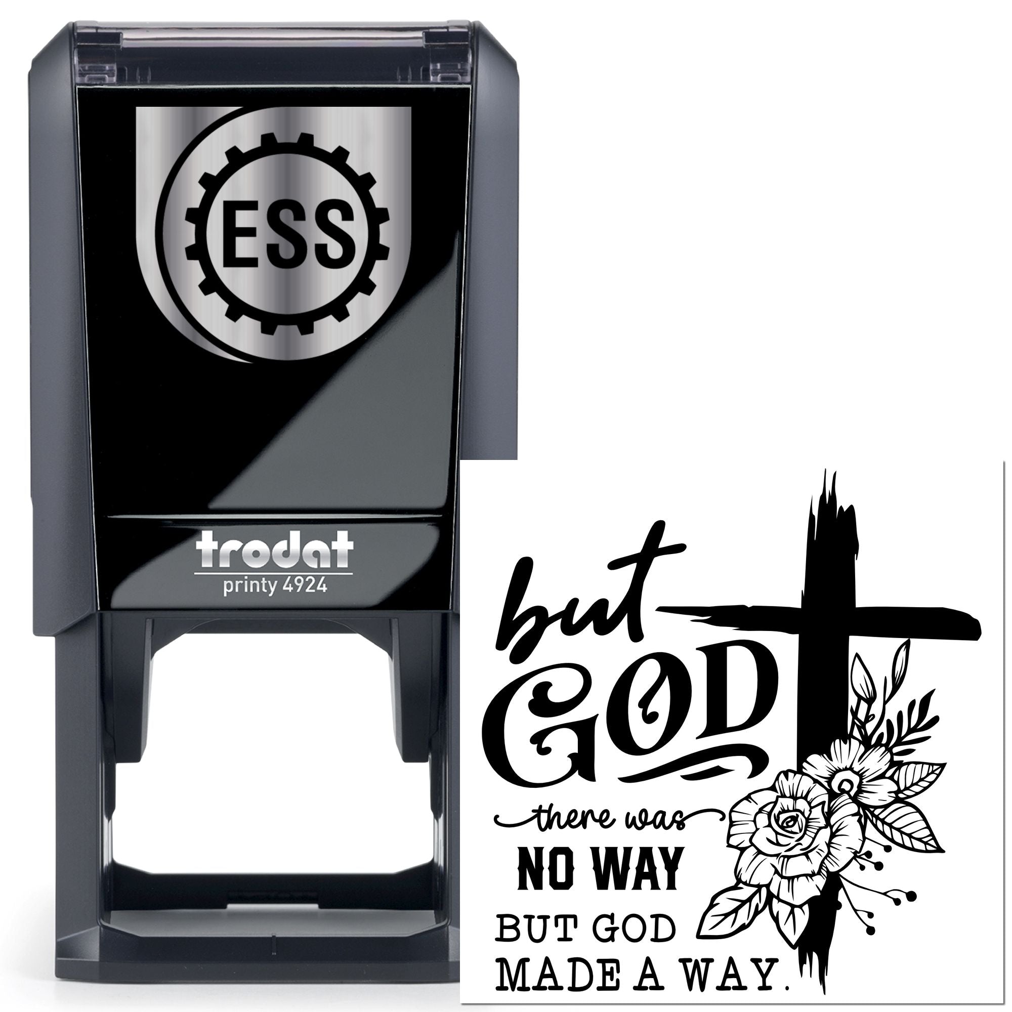 Self-Inking Christian Typography Journaling Stamp