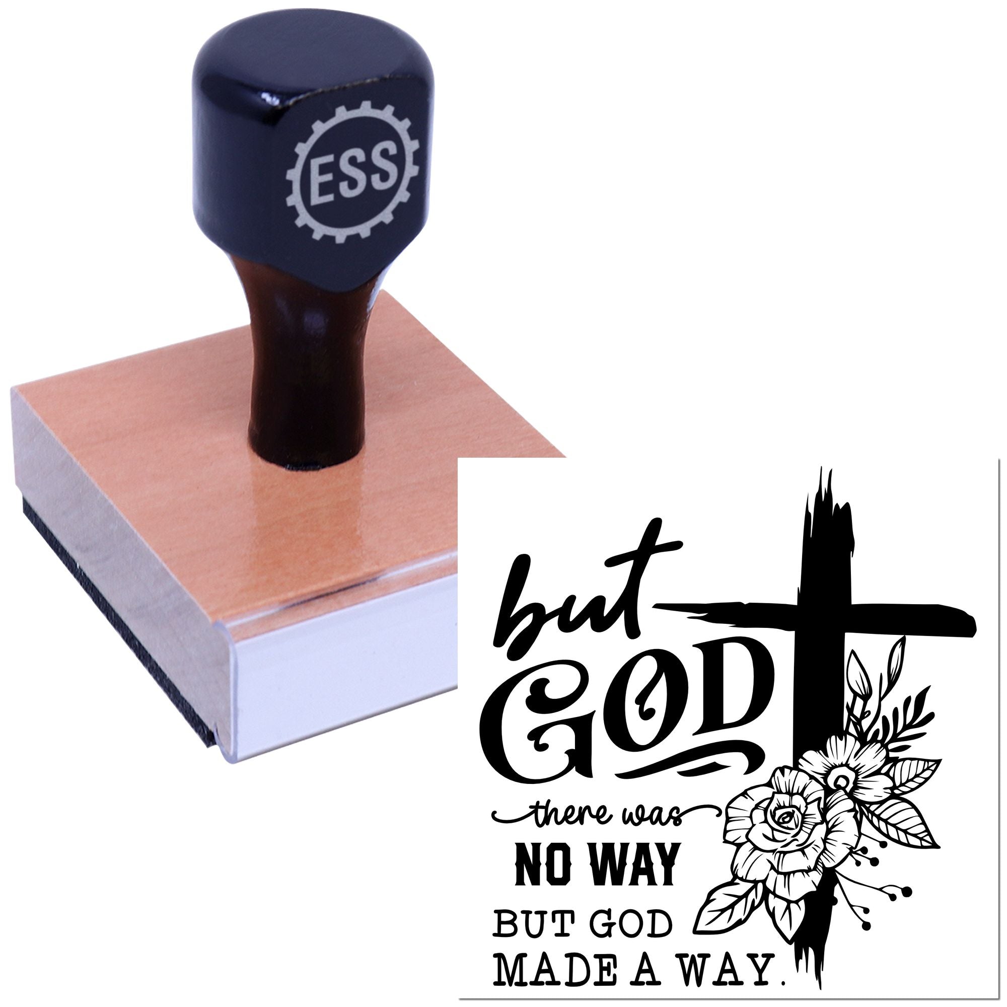 Impossible Becomes Possible Paper Goods Rubber Stamp