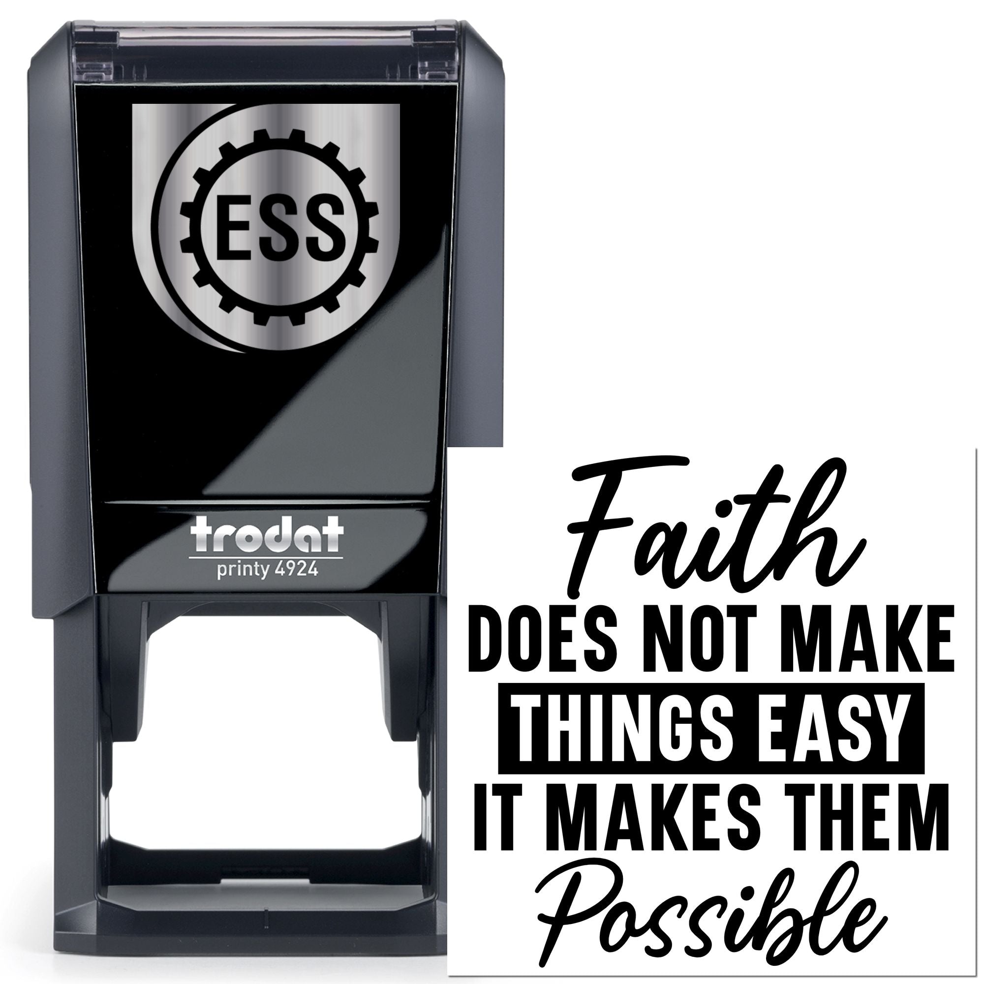 Self-Inking Inspirational Quote Paper Goods Stamp