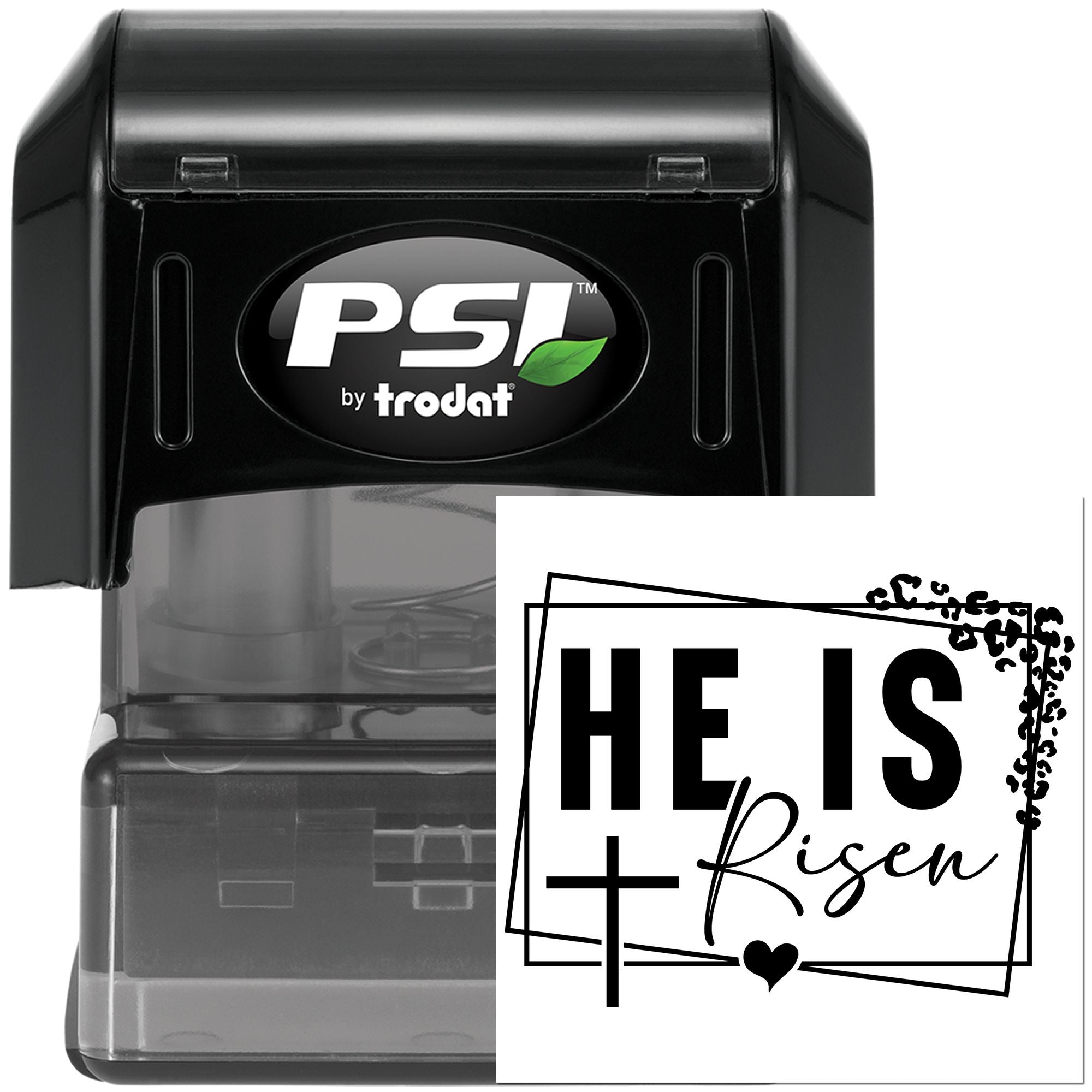 Pre-Inked He Is Risen Favor Tag Stamp