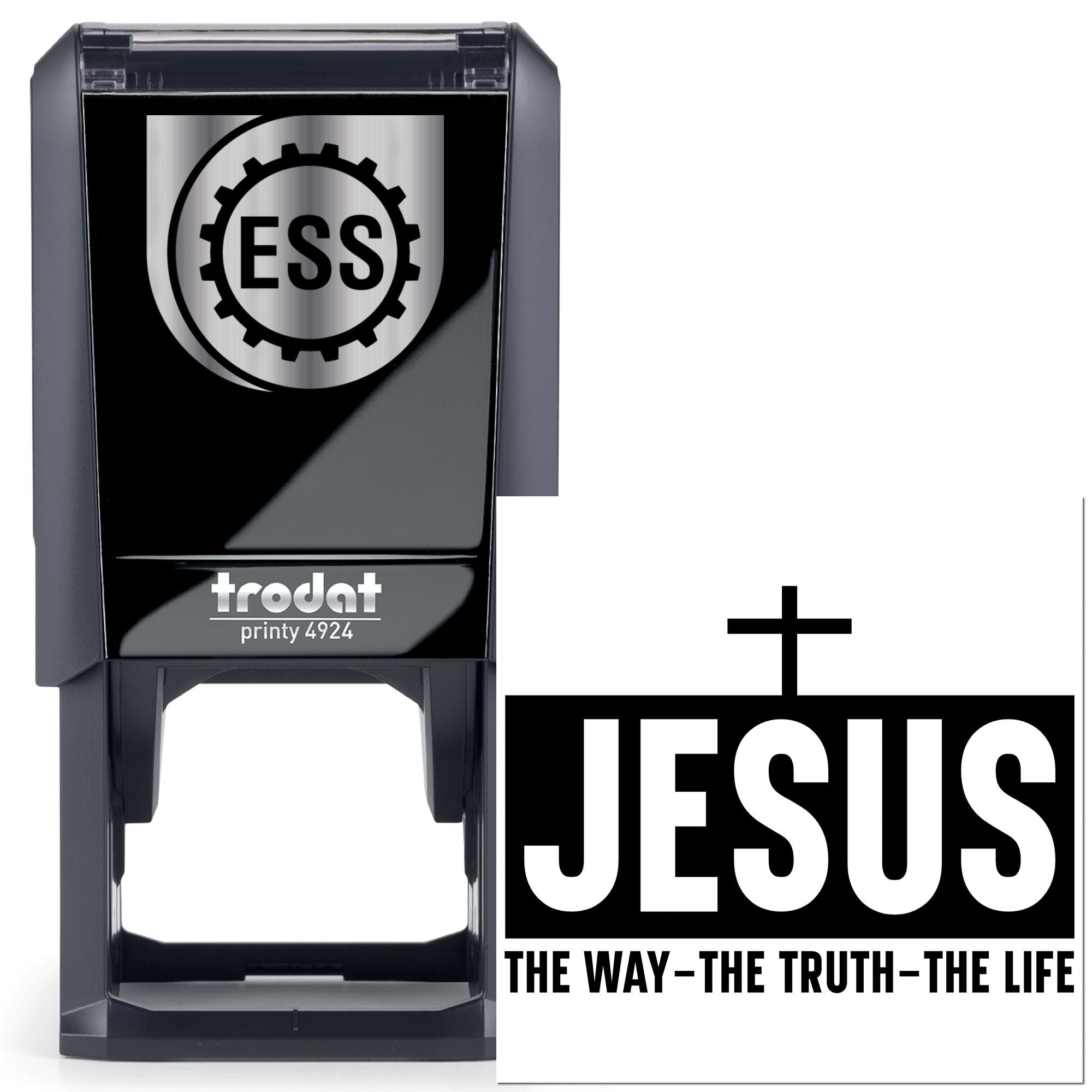 Self-Inking Jesus Cross Papercraft Stamp