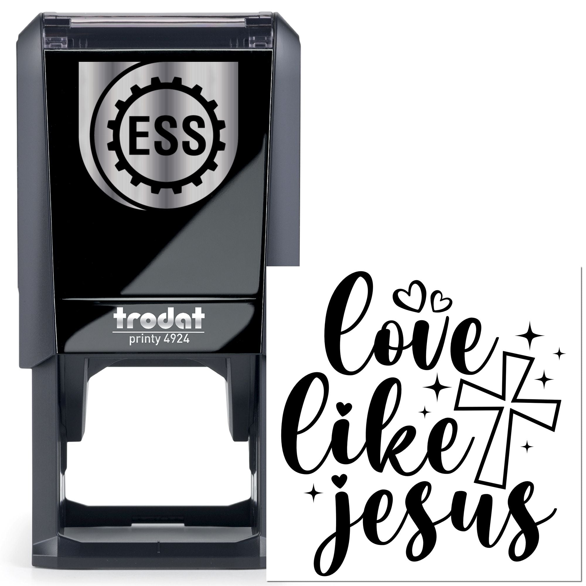 Self-Inking Love Jesus Mini Card Stamp