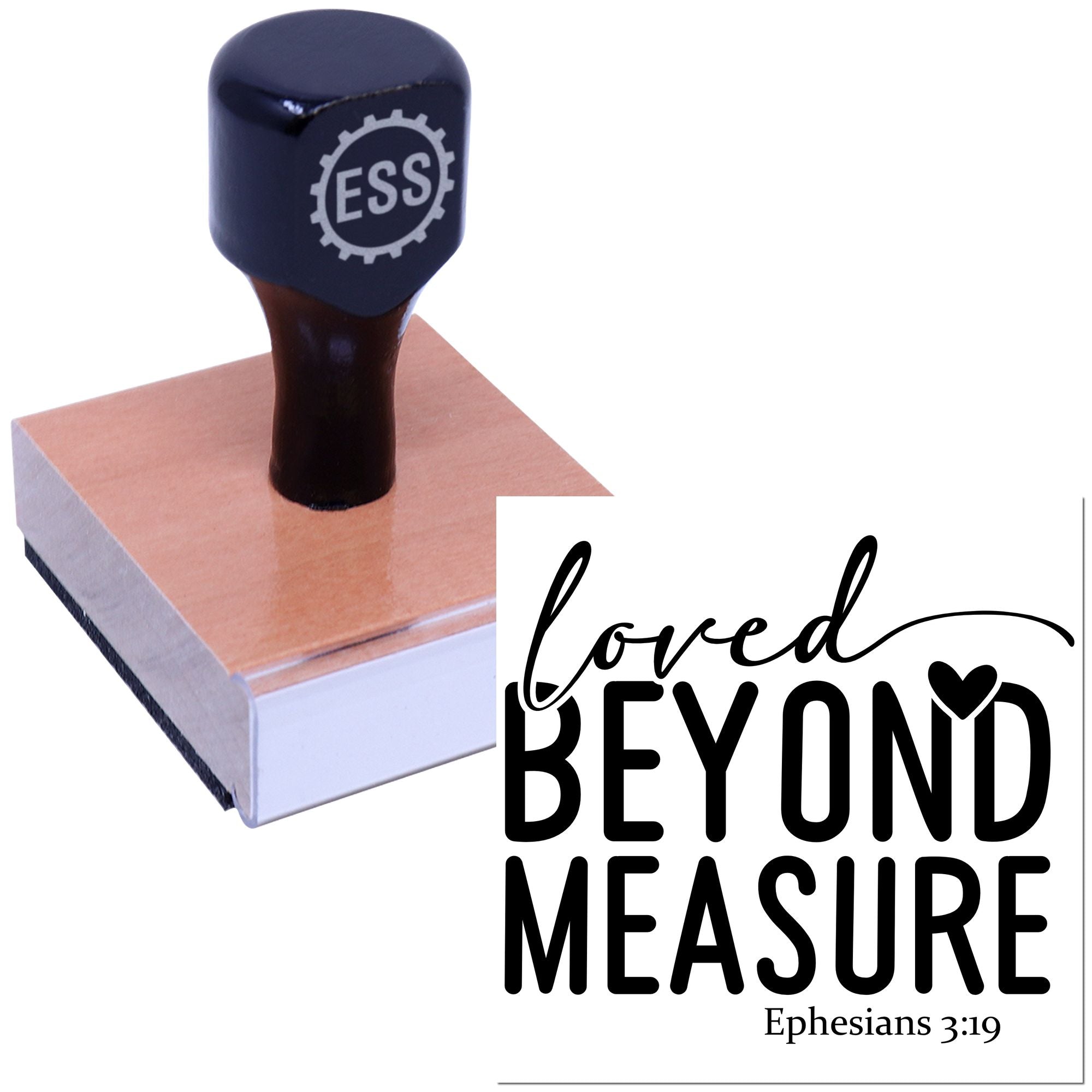 Boundless Divine Love Tag Rubber Stamp