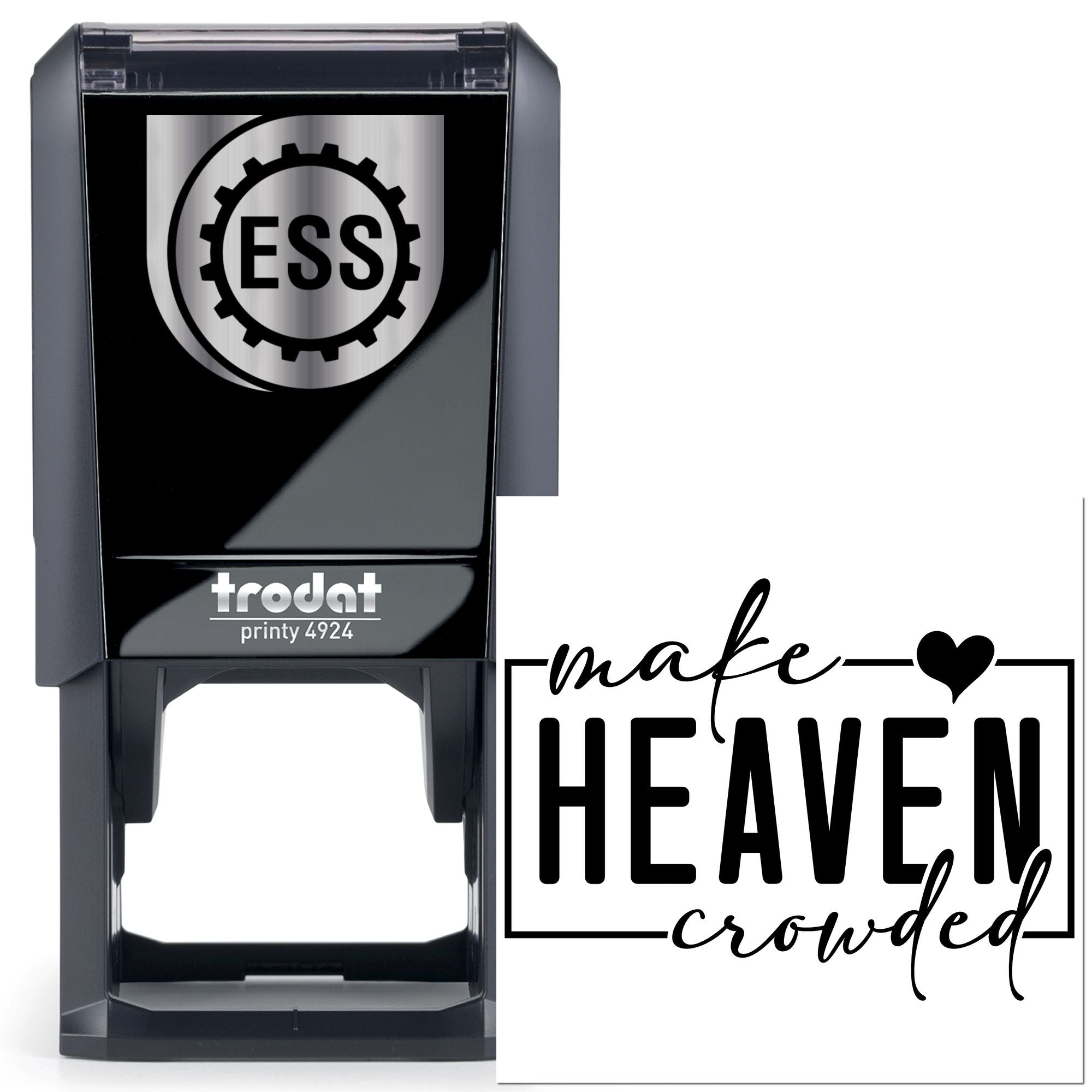 Self-Inking Heaven Crowded Favor Tag Stamp