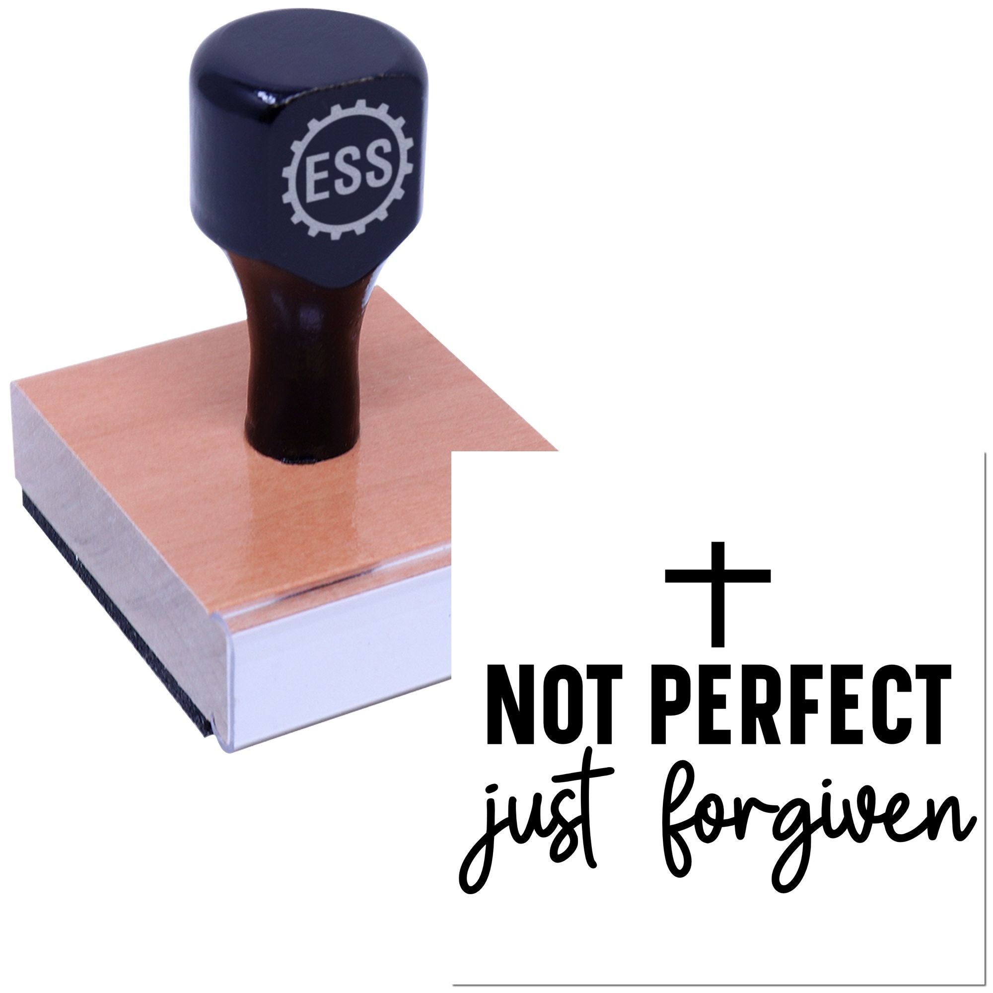 Flawed Yet Forgiven Craft Rubber Stamp