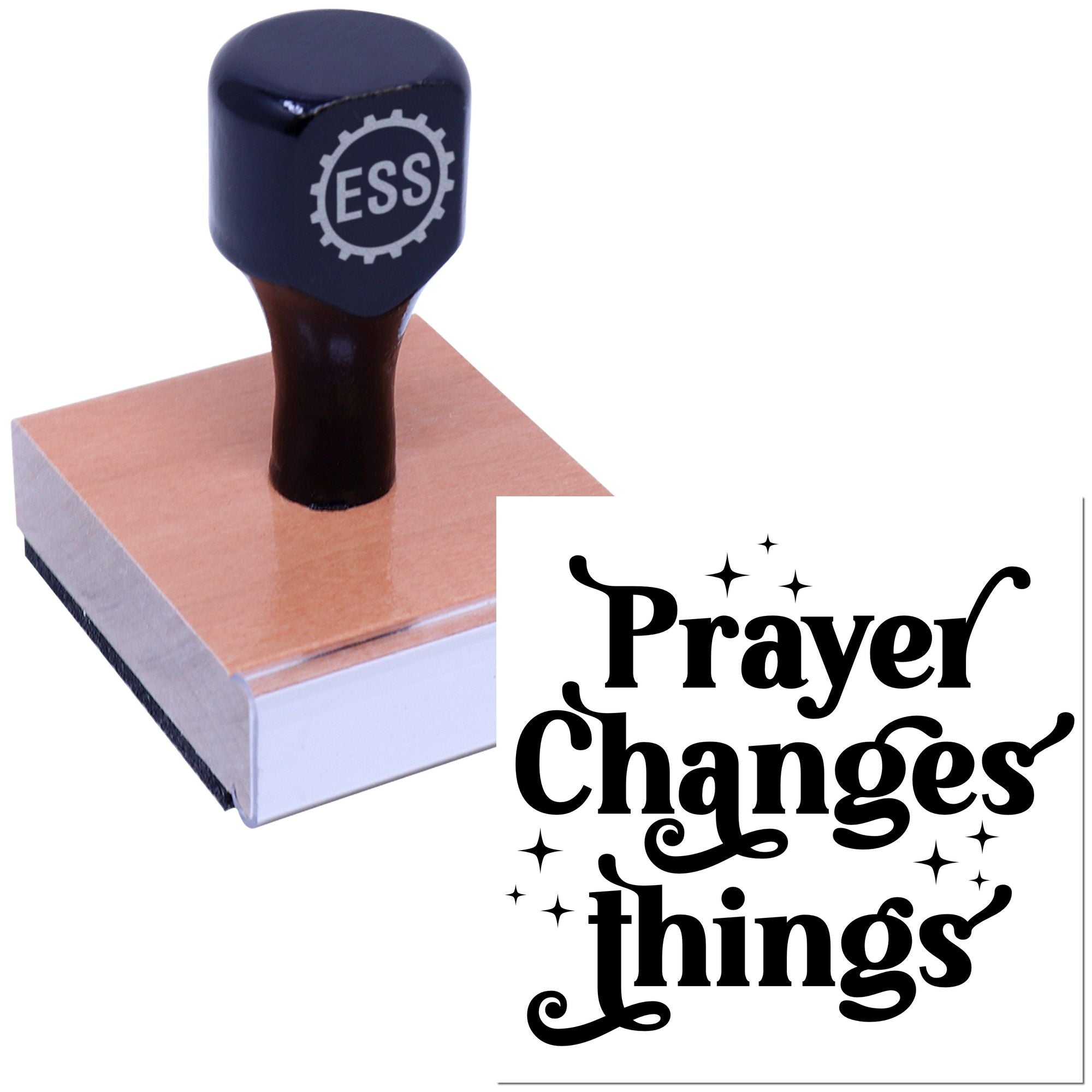 Prayer Sparks Change Papercraft Rubber Stamp