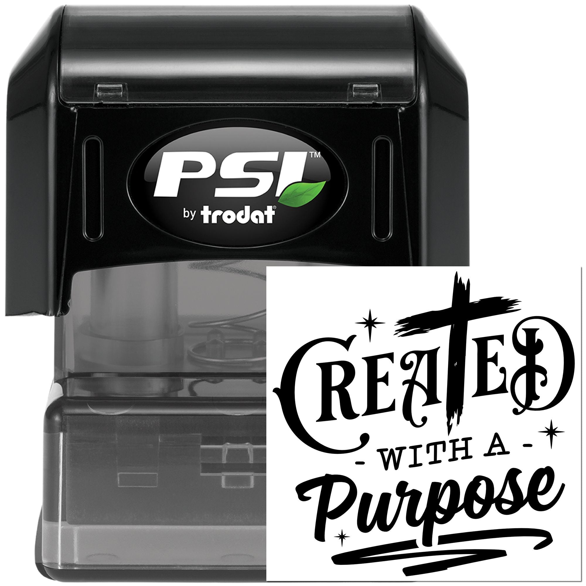 Pre-Inked Created With Purpose Scrapbook Stamp