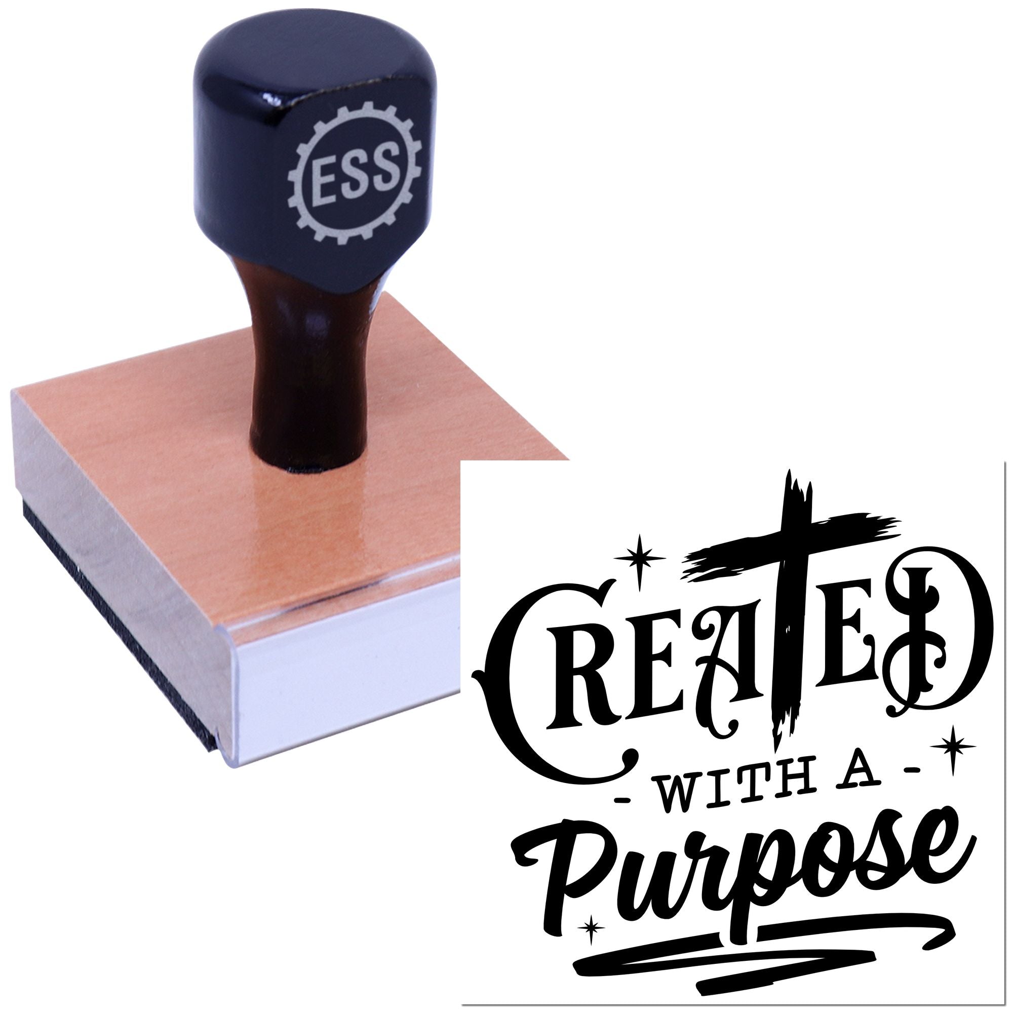 Purpose Driven Creativity Card Rubber Stamp