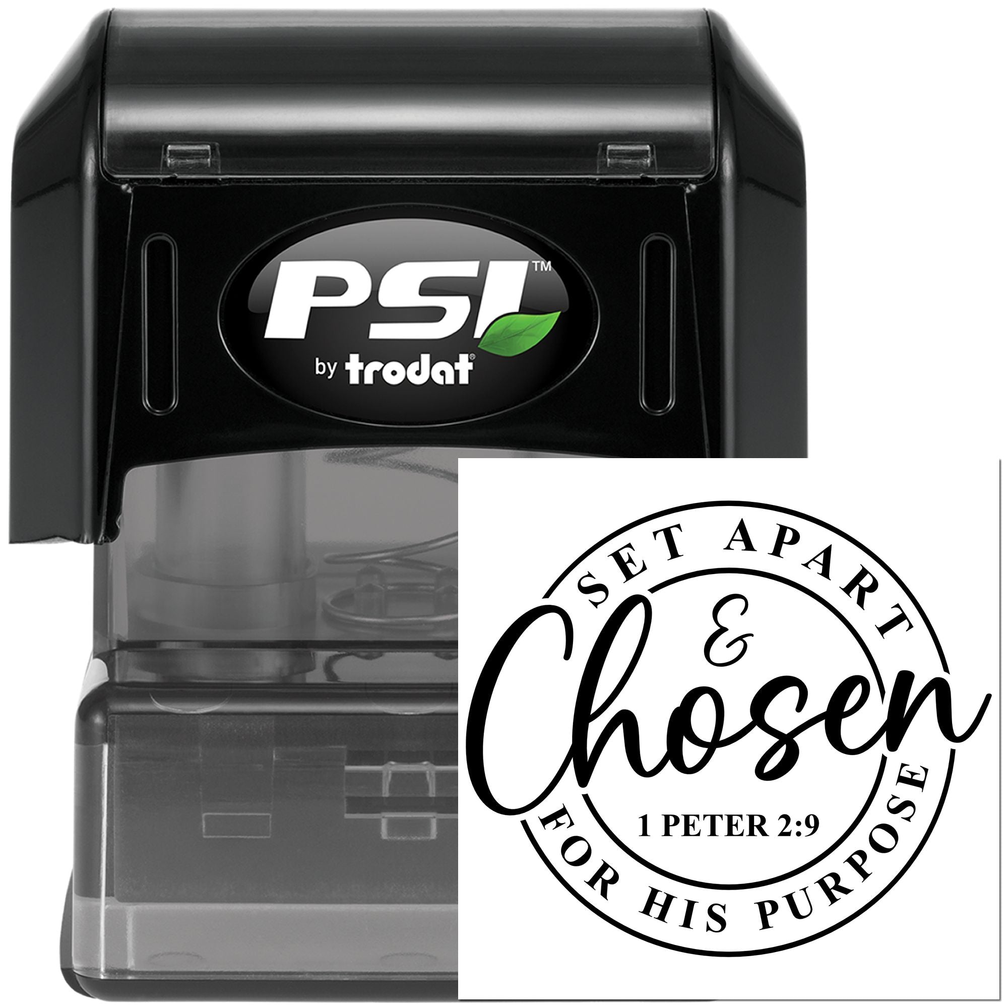 Pre-Inked Chosen For Purpose Scrapbooking Stamp