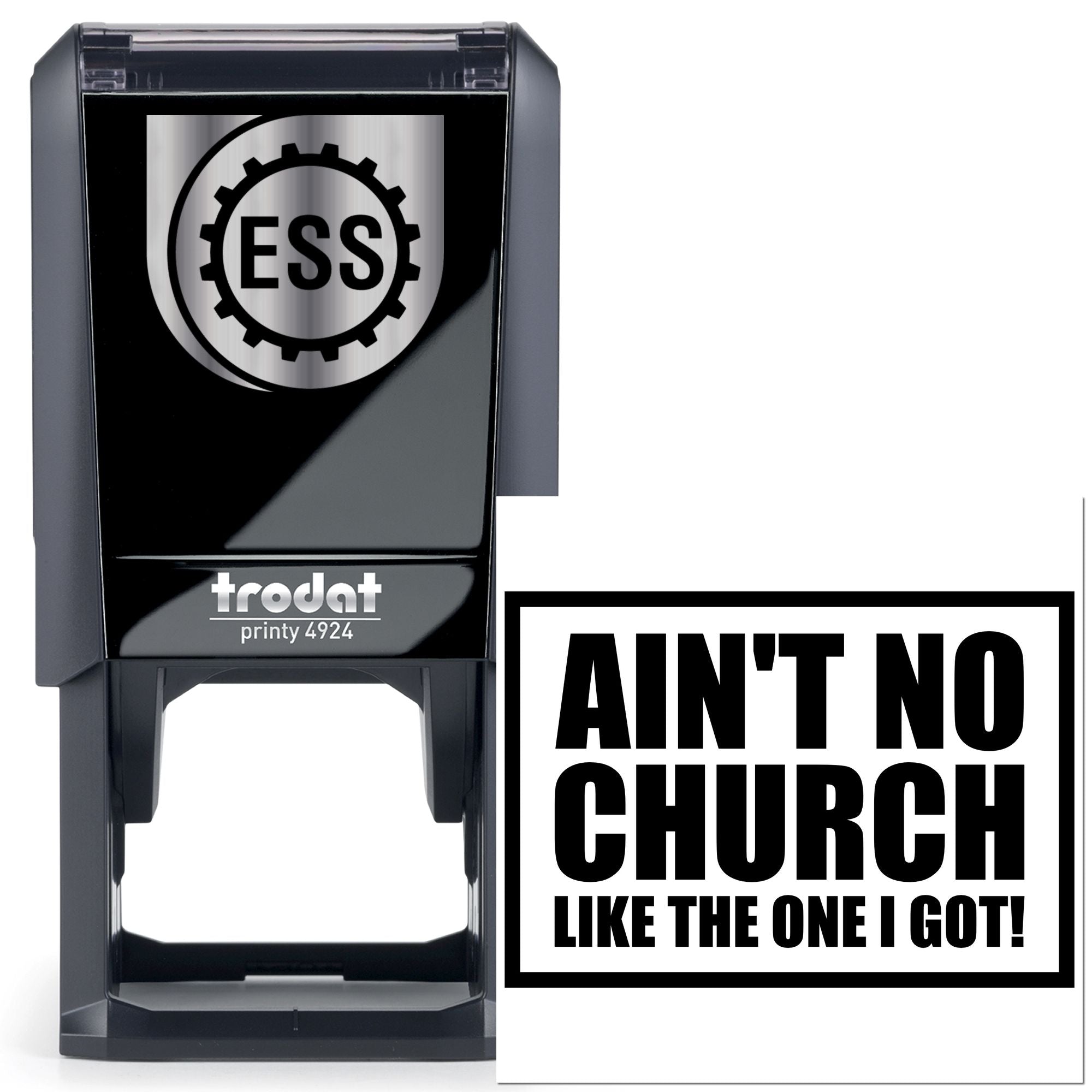 Self-Inking Religious Pun Paper Craft Stamp
